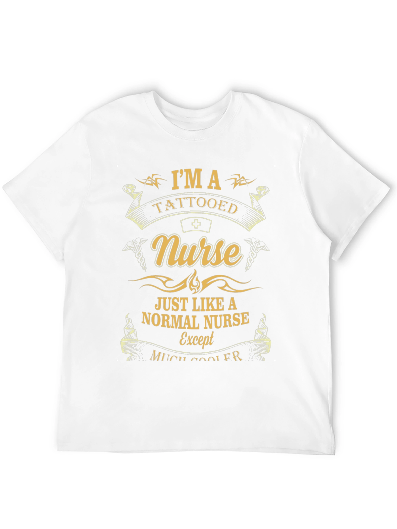 Black Tattooed Nurse T-Shirt - Funny Nursing Apparel view 12