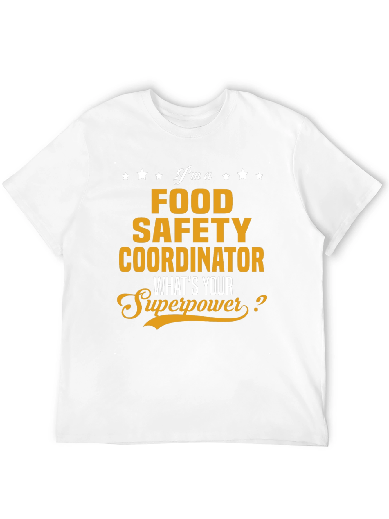 Black Food Safety Coordinator Superpower T-Shirt view 12