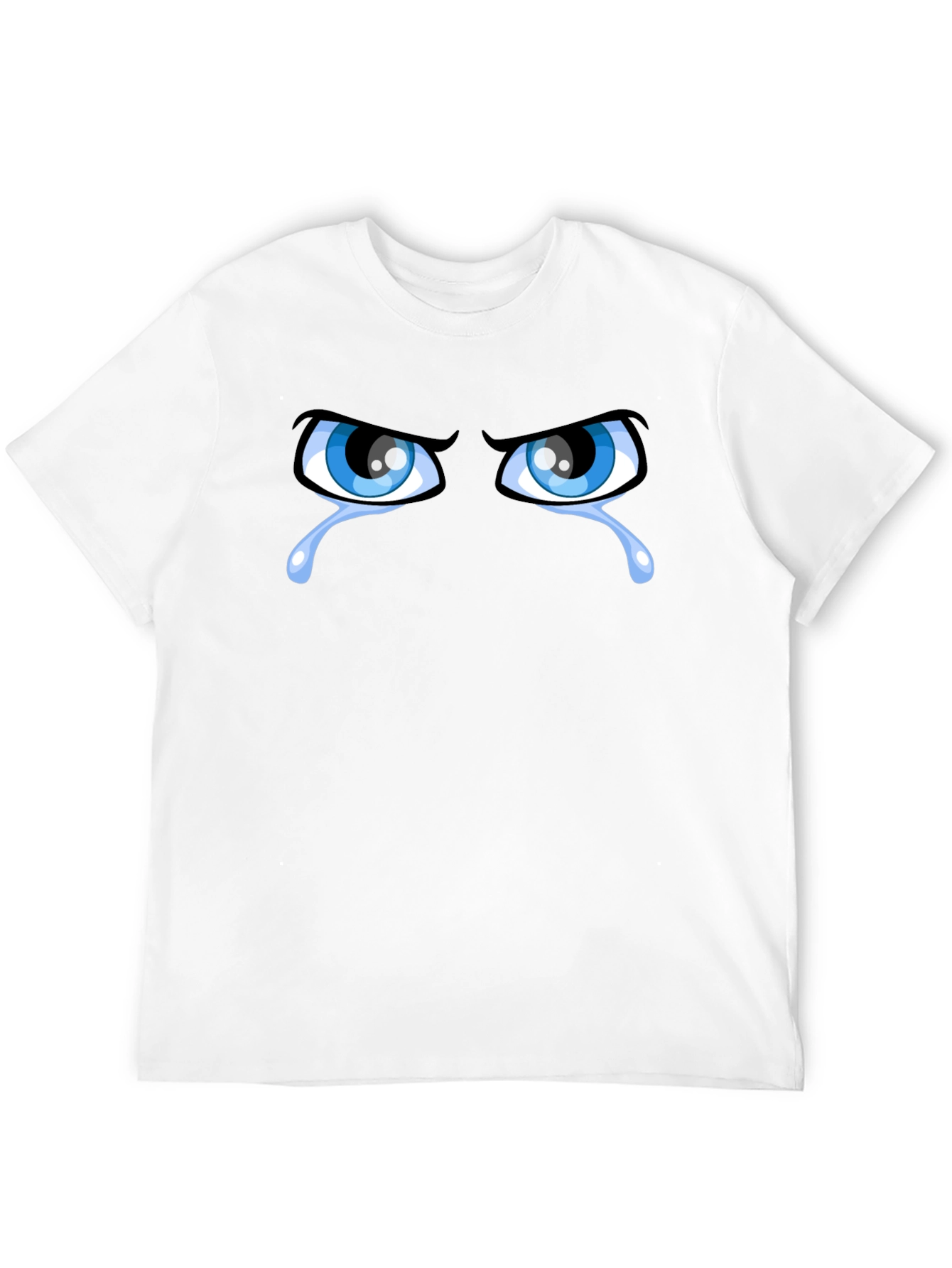 Black Crying Eyes Black T-Shirt Graphic Tee view 12