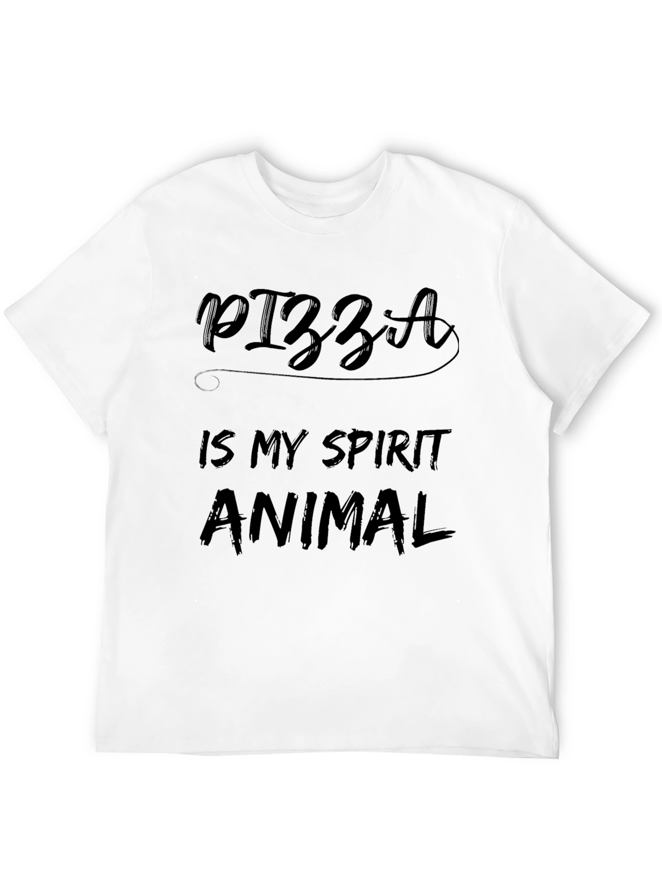 Black Pizza Is My Spirit Animal - Funny Graphic Tee view 12