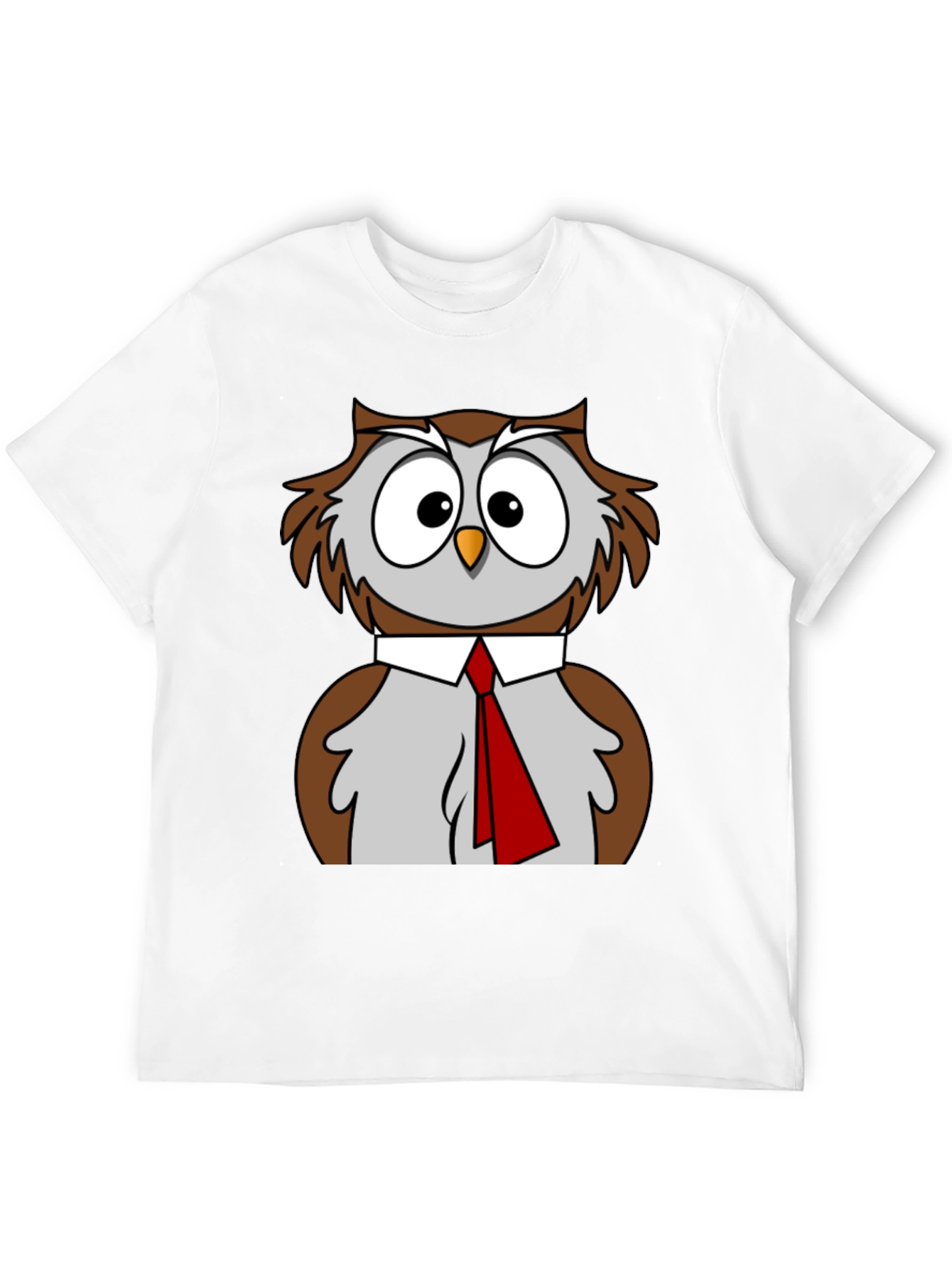 Black Owl T-Shirt Funny Bird Business Casual Tee view 12