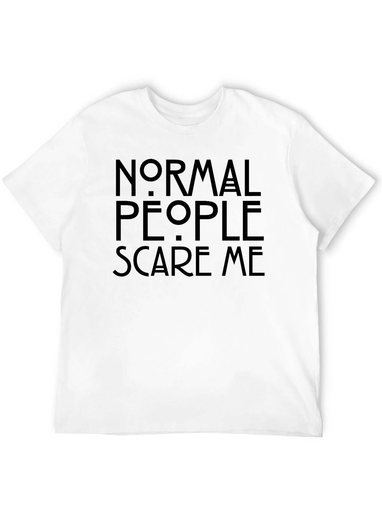 Black Normal People Scare Me - Graphic T-Shirt view 12