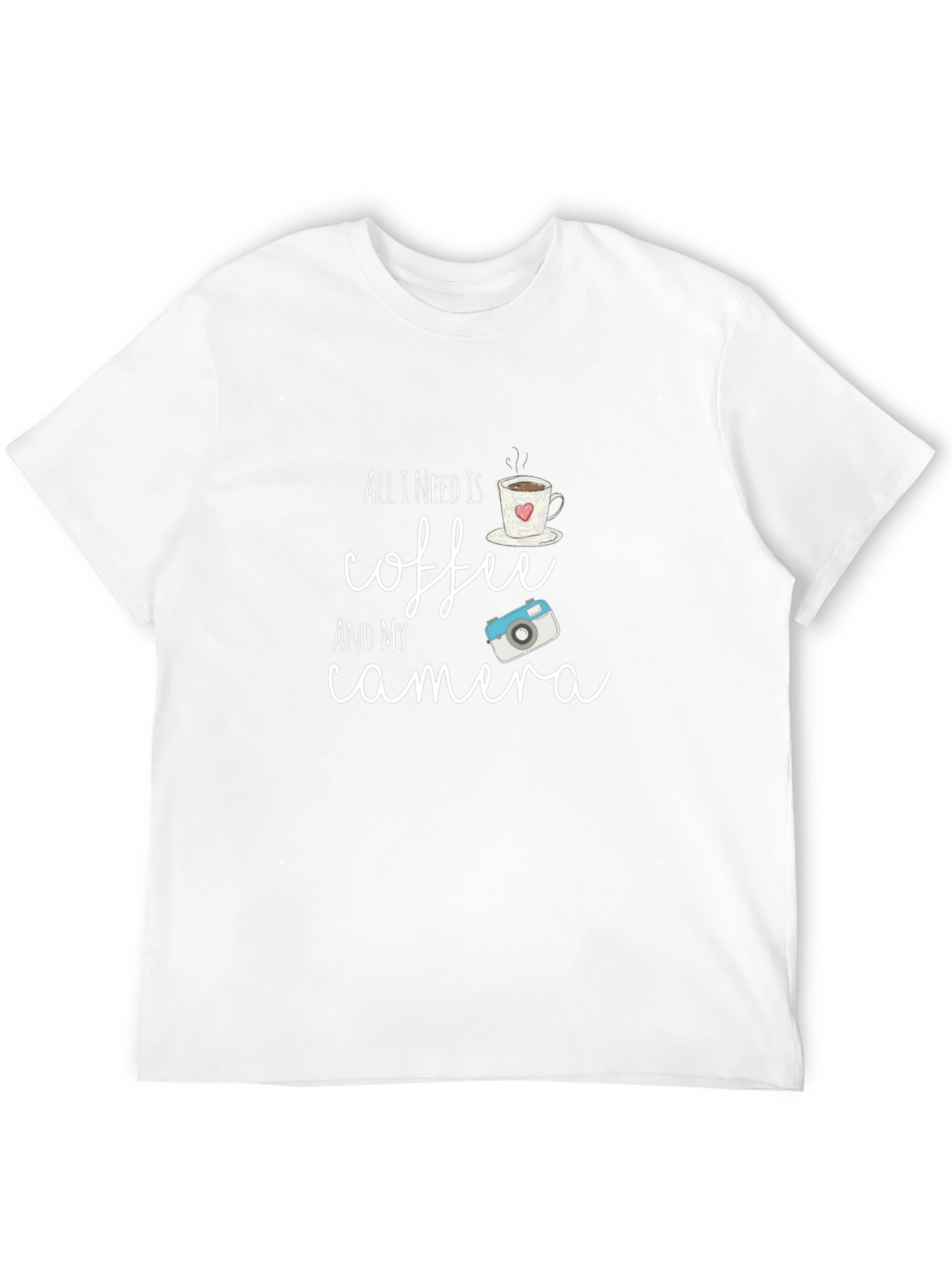 Black Coffee & Camera T-Shirt - Hobbyist Tee view 12