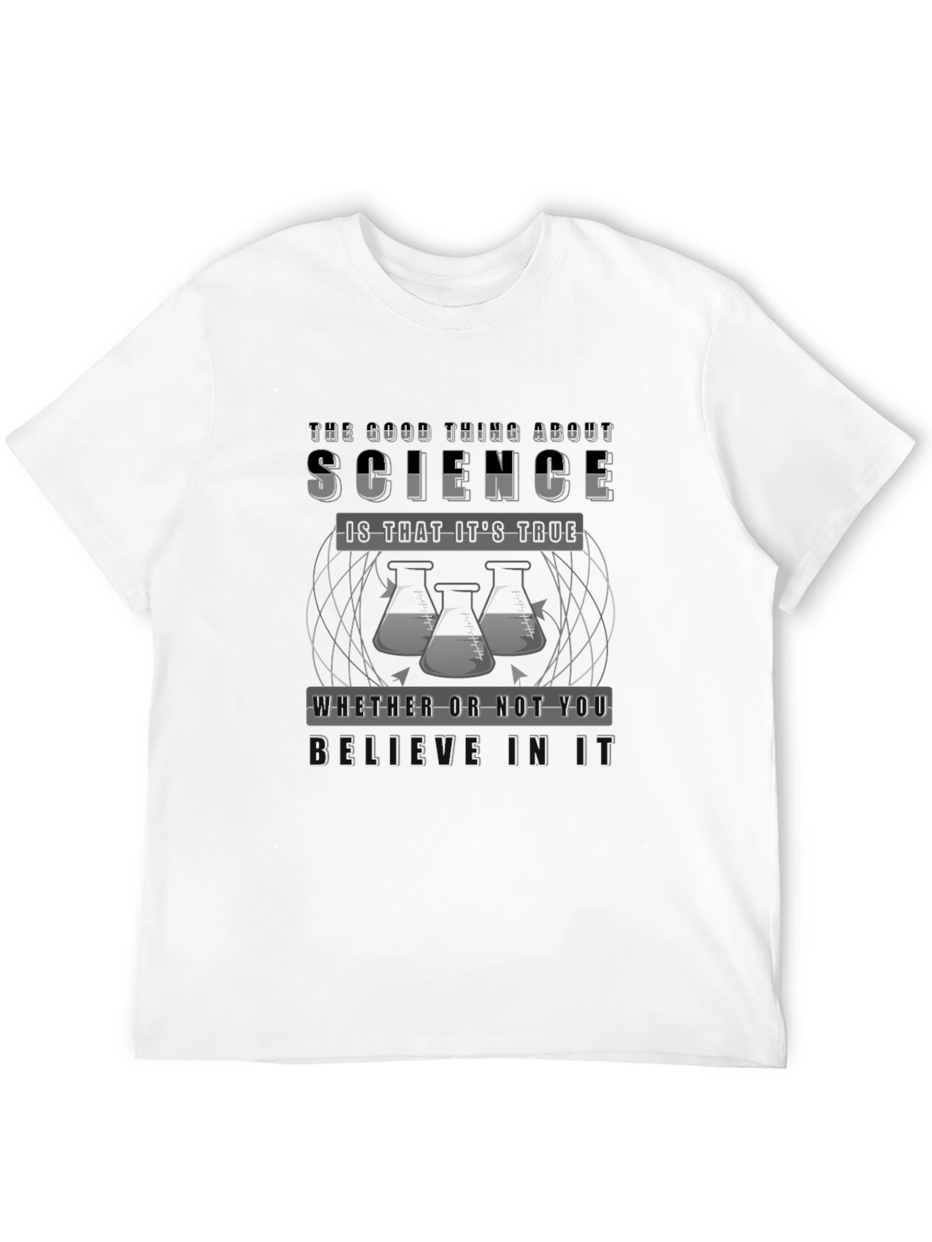 Black Science Truth T-Shirt - Funny Scientist Gift Tee view 12