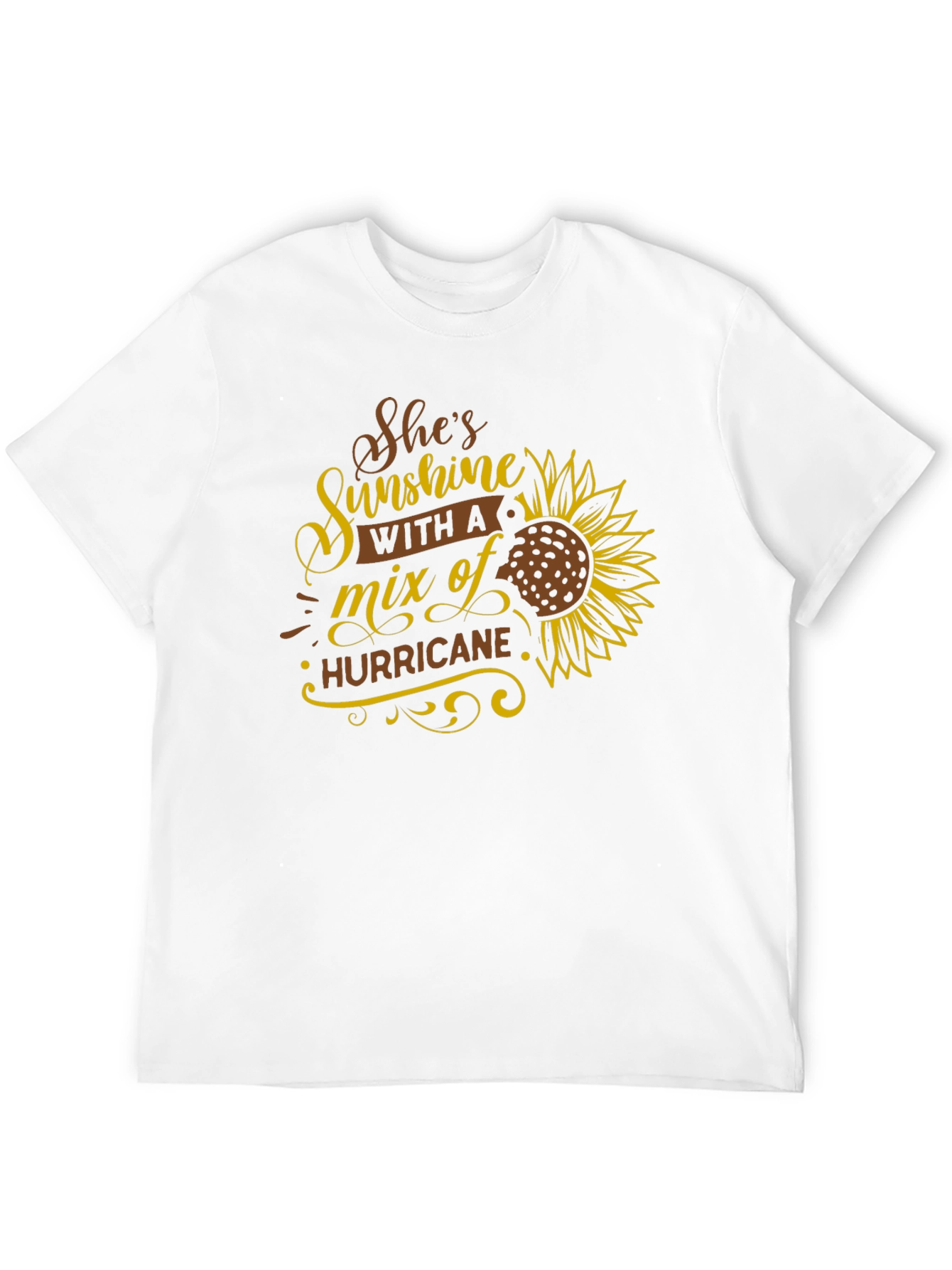 Black She's Sunshine Hurricane T-Shirt view 12