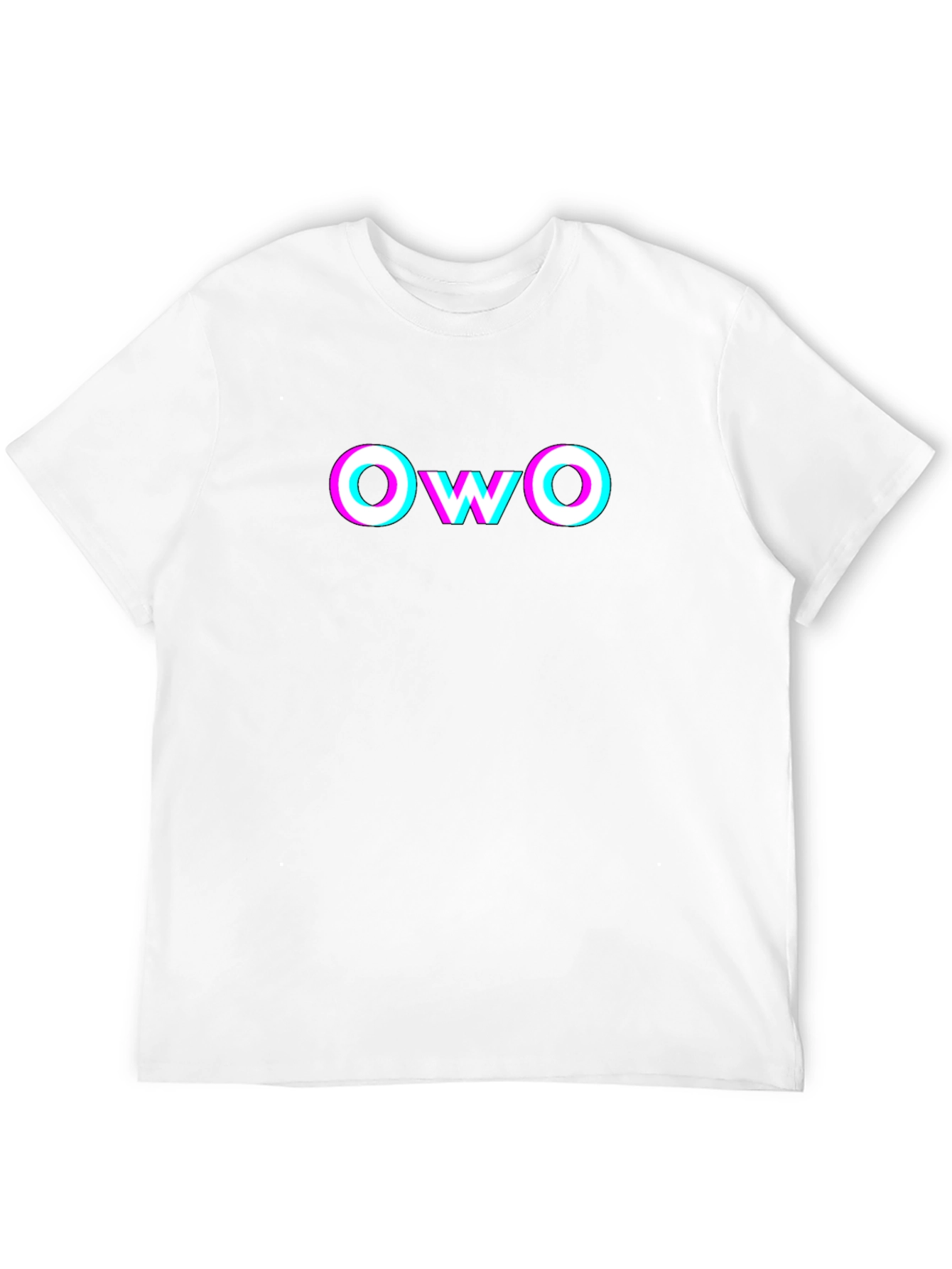 OwO Glitch Graphic T-Shirt - Soft Cotton Tee - 12