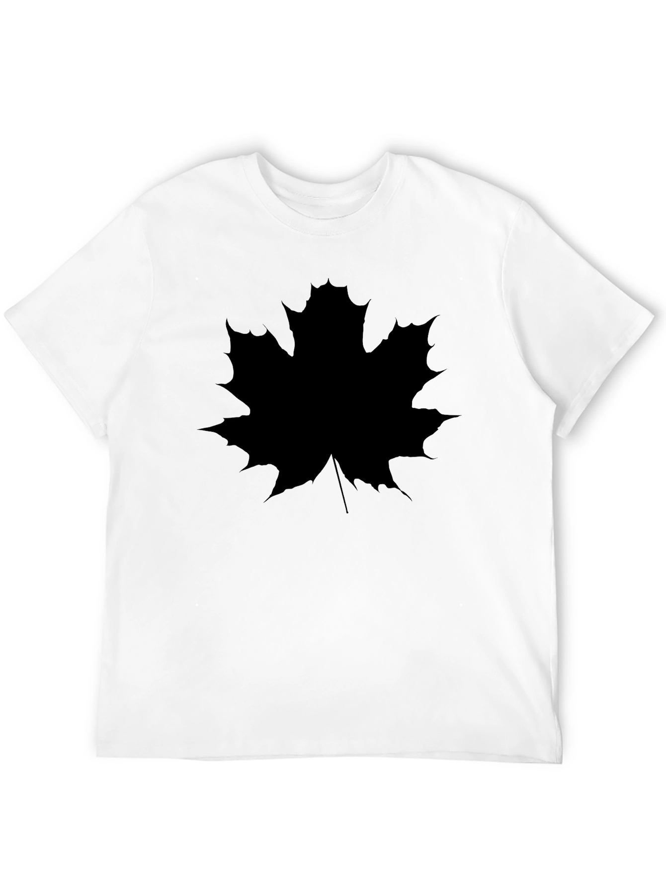 Black Maple Leaf Graphic Tee - Black view 12