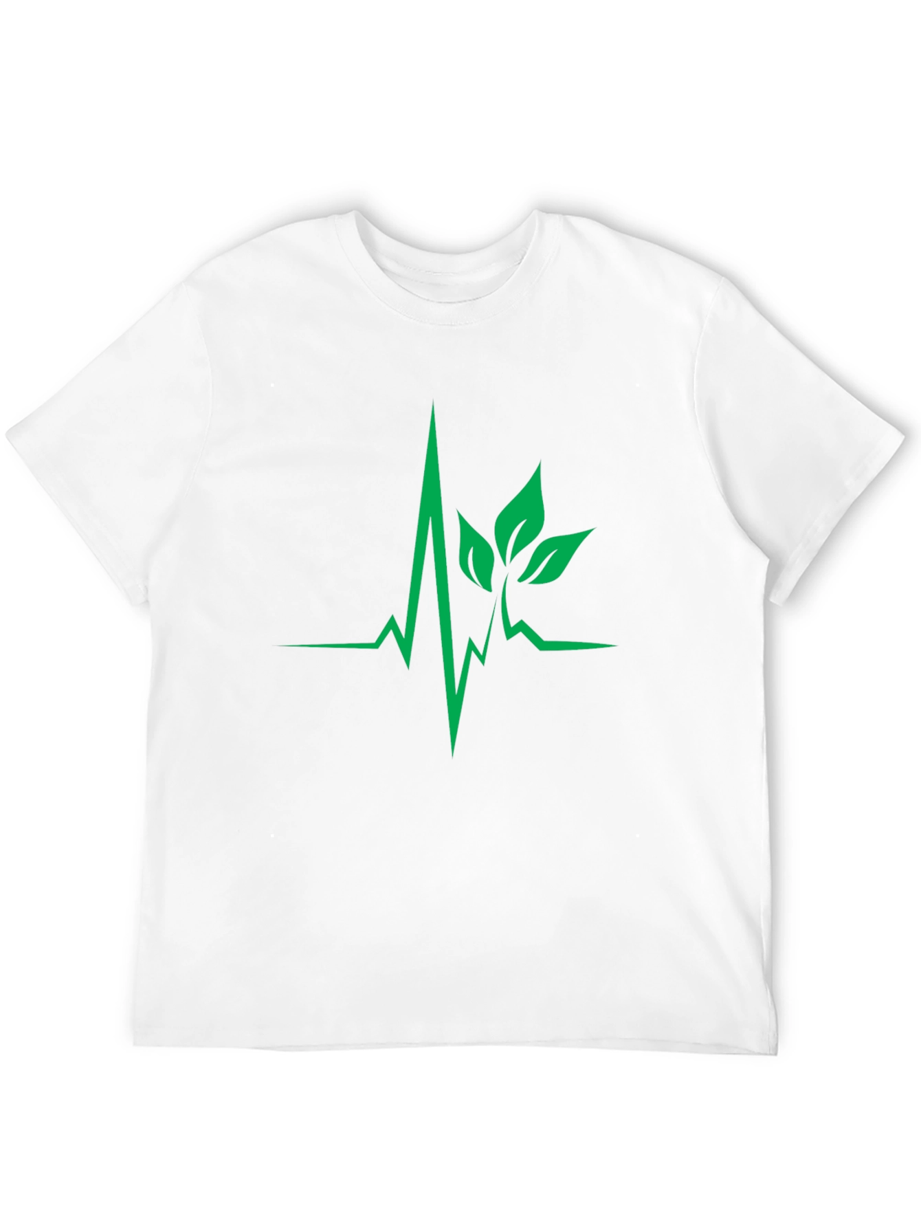 Black Nature Heartbeat Black T-Shirt view 12