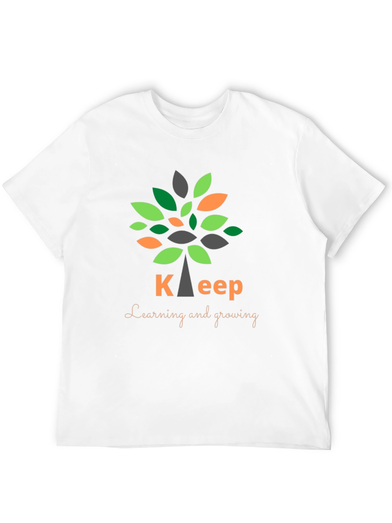 Black Keep Learning and Growing T-Shirt view 12