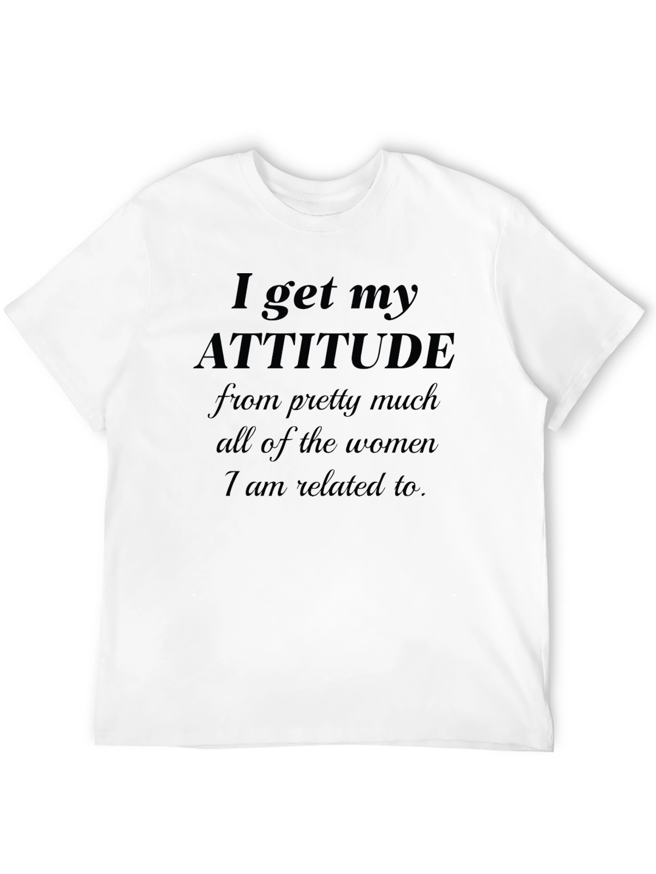 Black Attitude From Women Black Graphic Tee view 12
