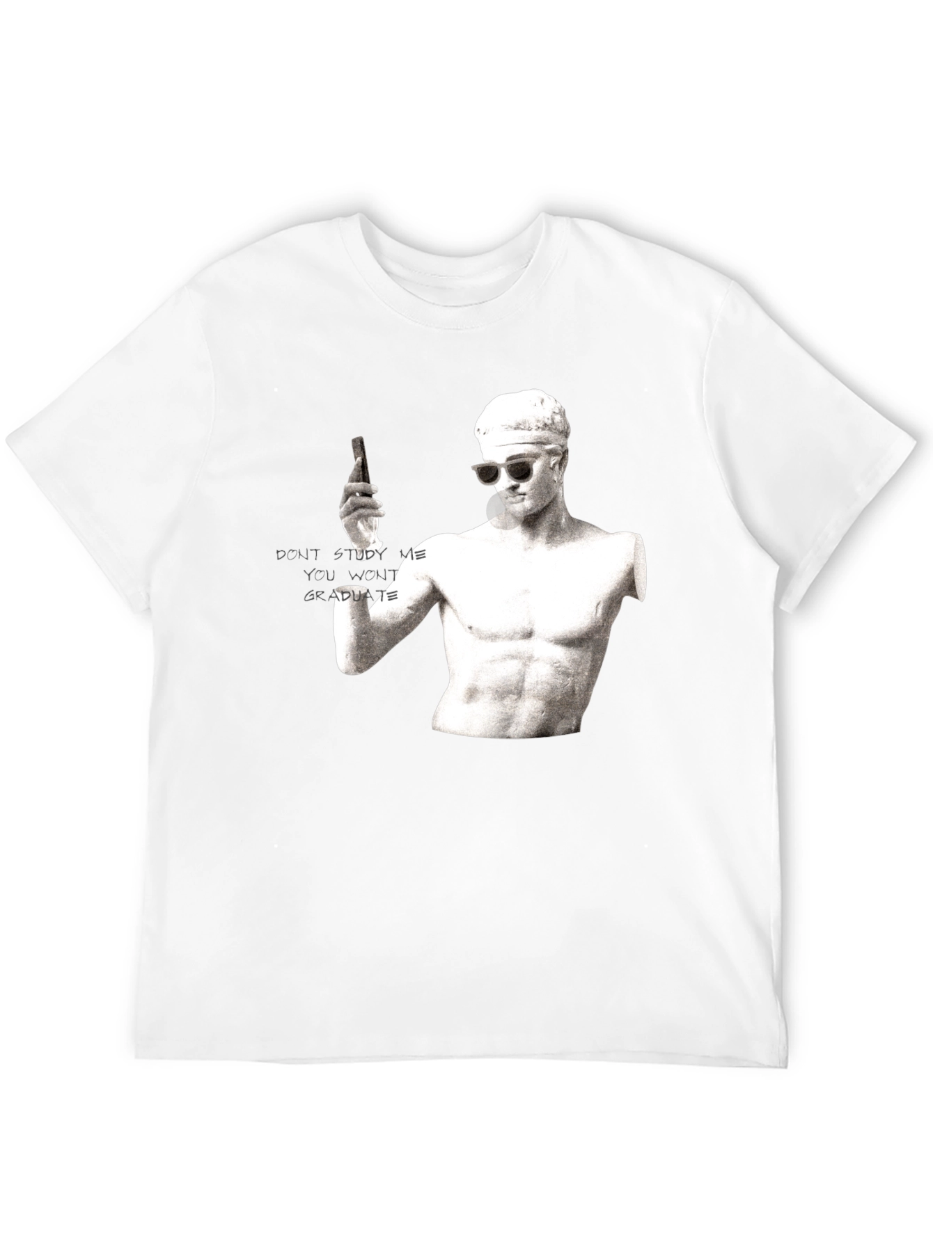 Black Humorous Student T-Shirt - Study Me & Fail view 12