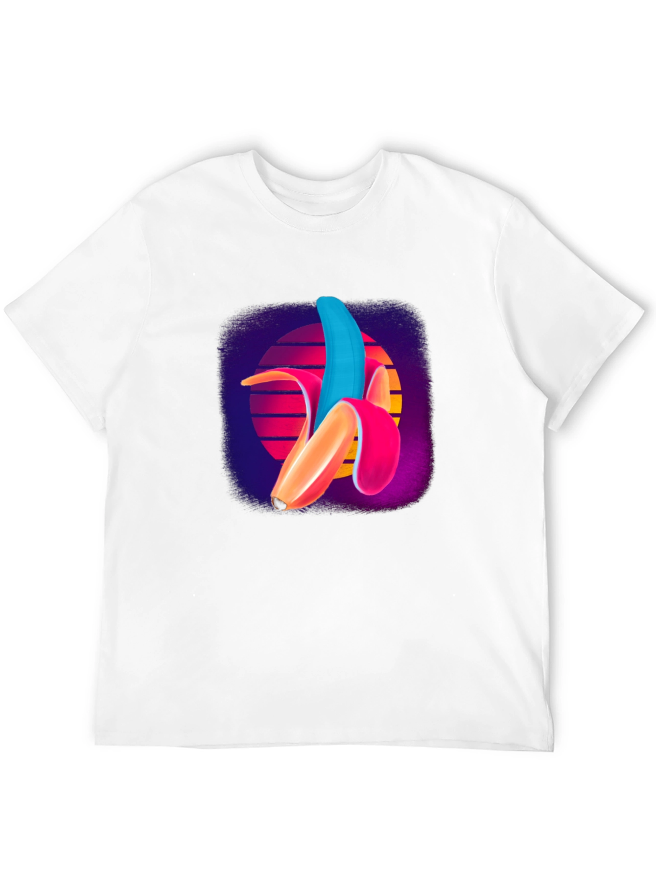 Black Retro Banana T-Shirt - Cool Graphic Tee view 12