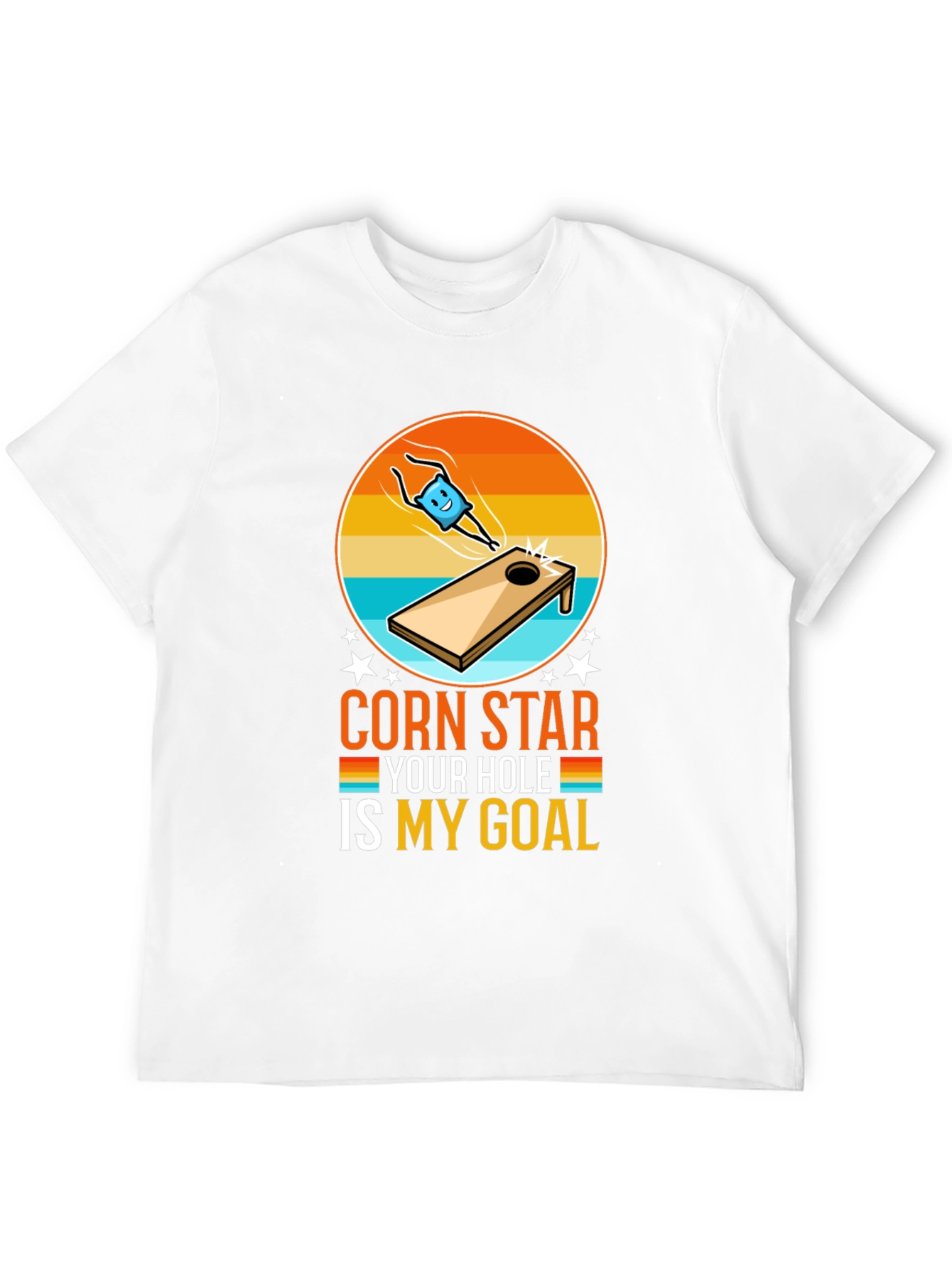 Black Corn Star Your Hole Is My Goal Funny T-Shirt view 12