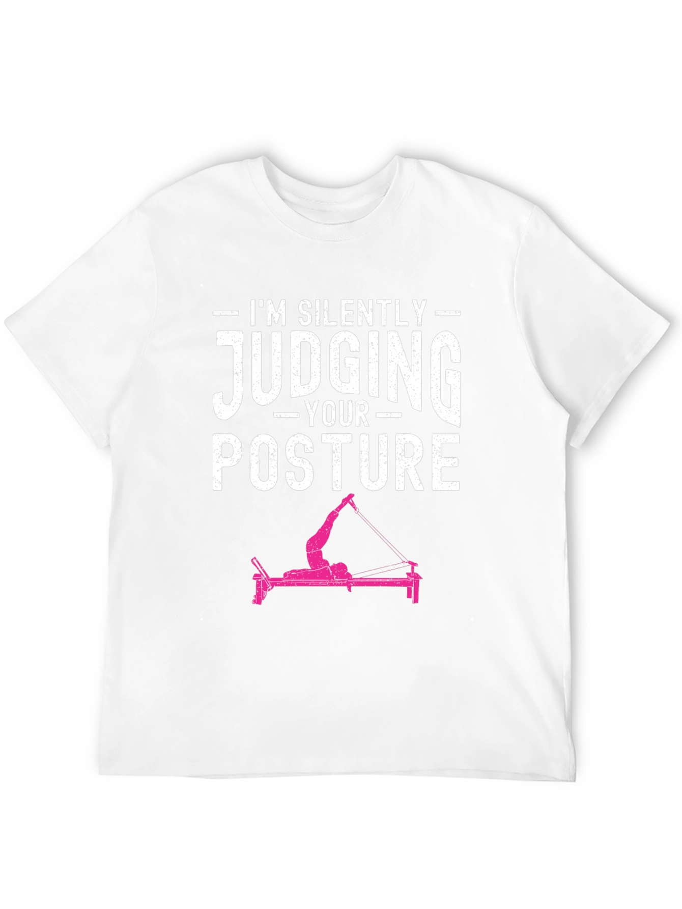 Black I'm Silently Judging Your Posture T-Shirt view 12