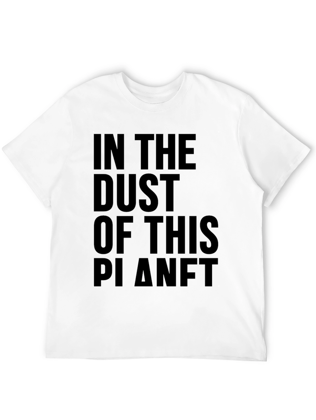 Black In The Dust Of This Planet Black Graphic Tee view 12
