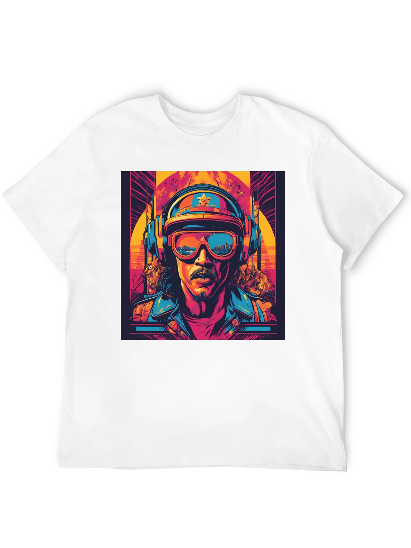 Black Retro Cool Graphic Tee view 12