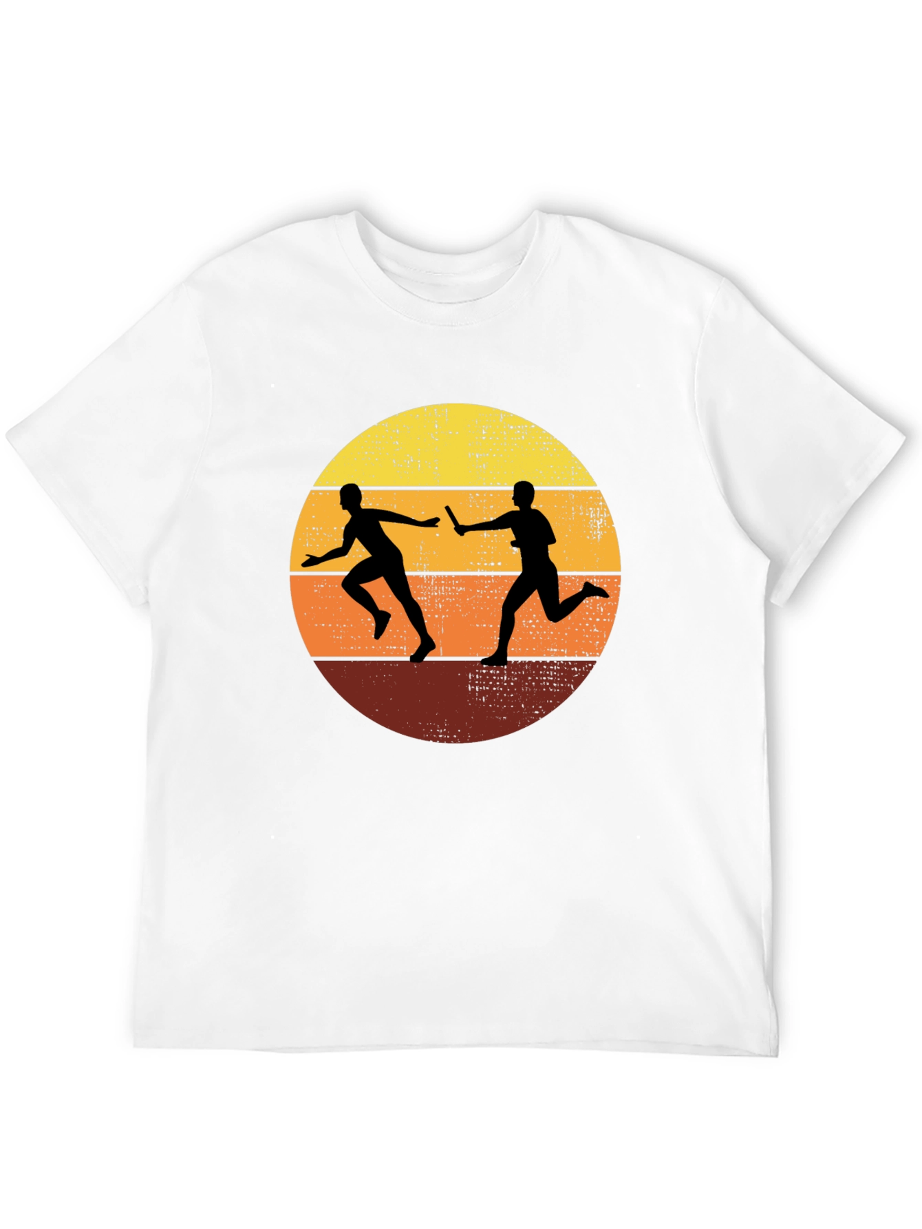 Black Retro Relay Race Graphic Tee view 12