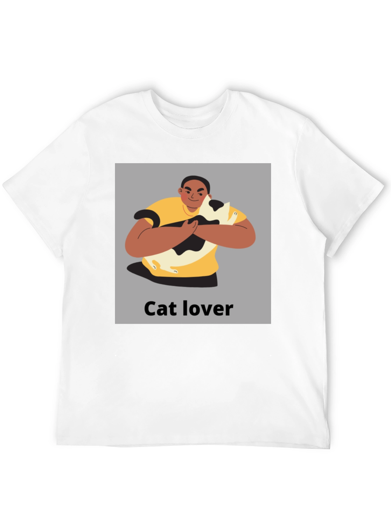 Black Cat Lover Graphic Tee - Unisex Black T-Shirt view 12