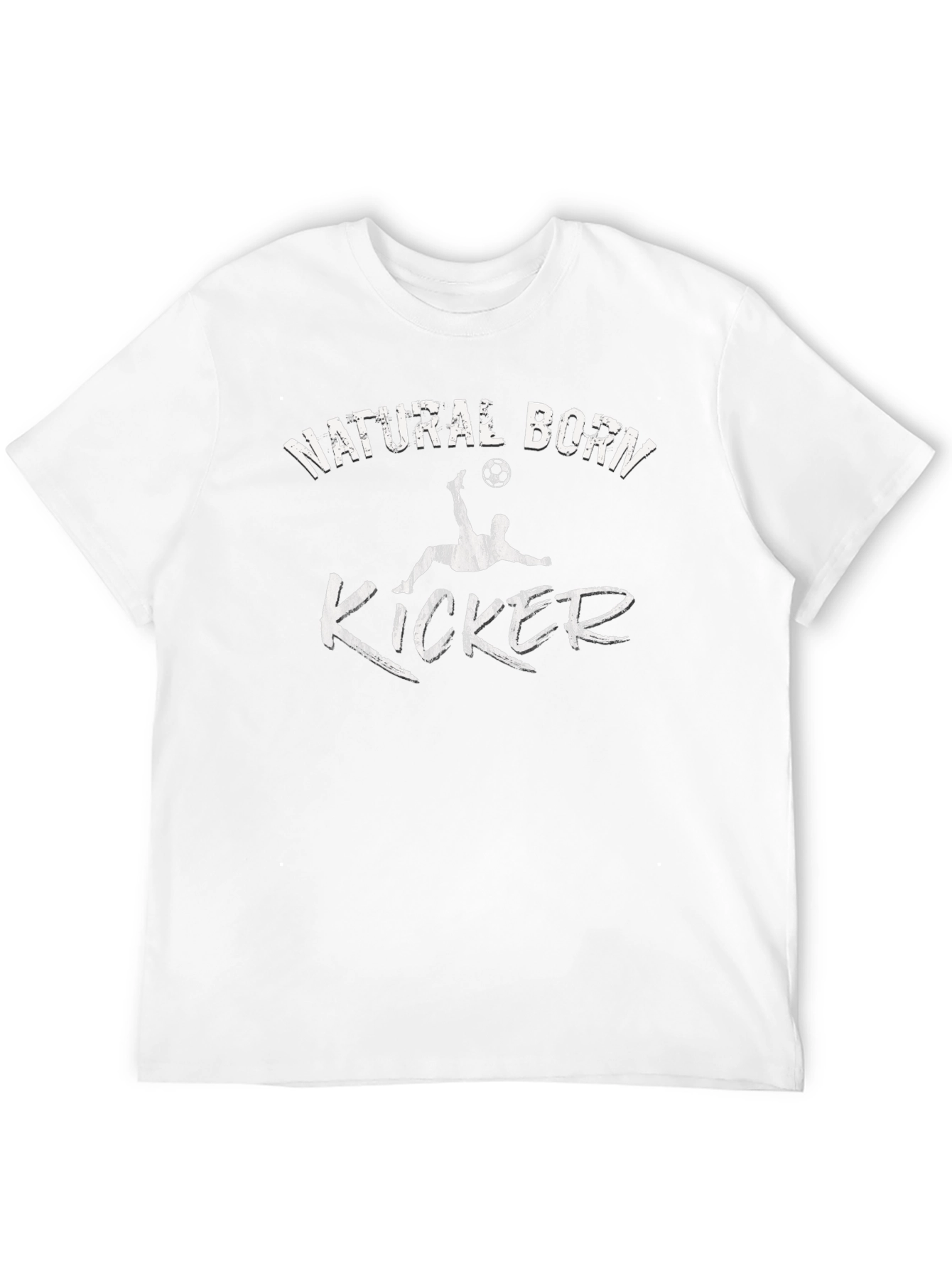 Black Natural Born Kicker T-Shirt - Soccer Fan Tee view 12