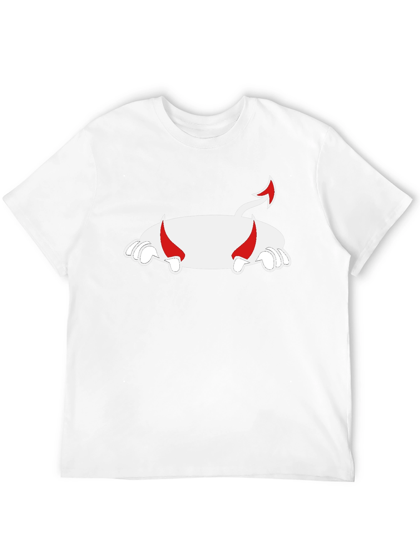 Black Devil Pig T-Shirt - Black Cotton Blend view 12