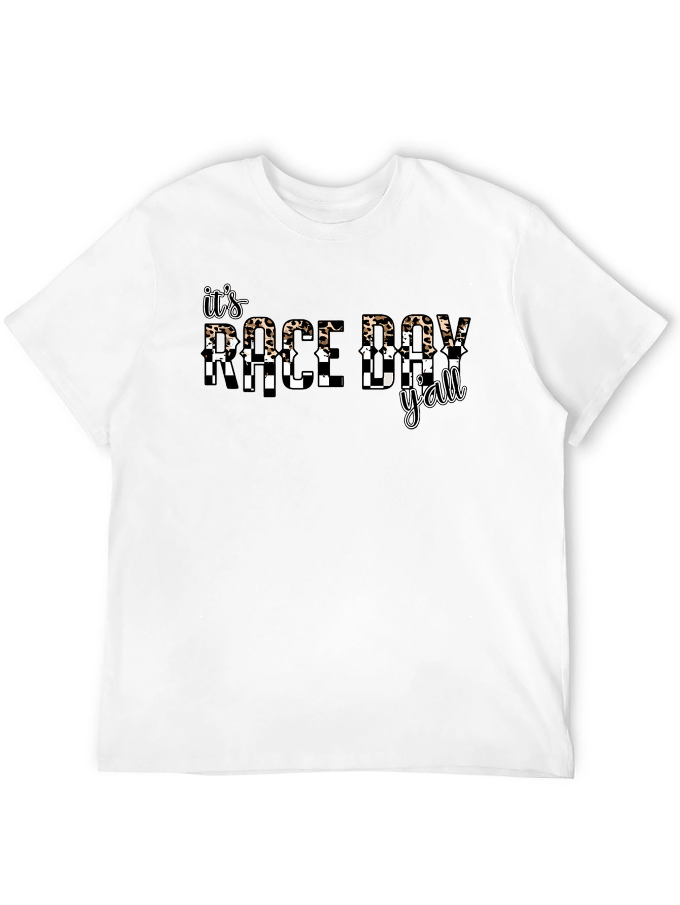 Black It's Race Day Y'all Black Graphic Tee view 12