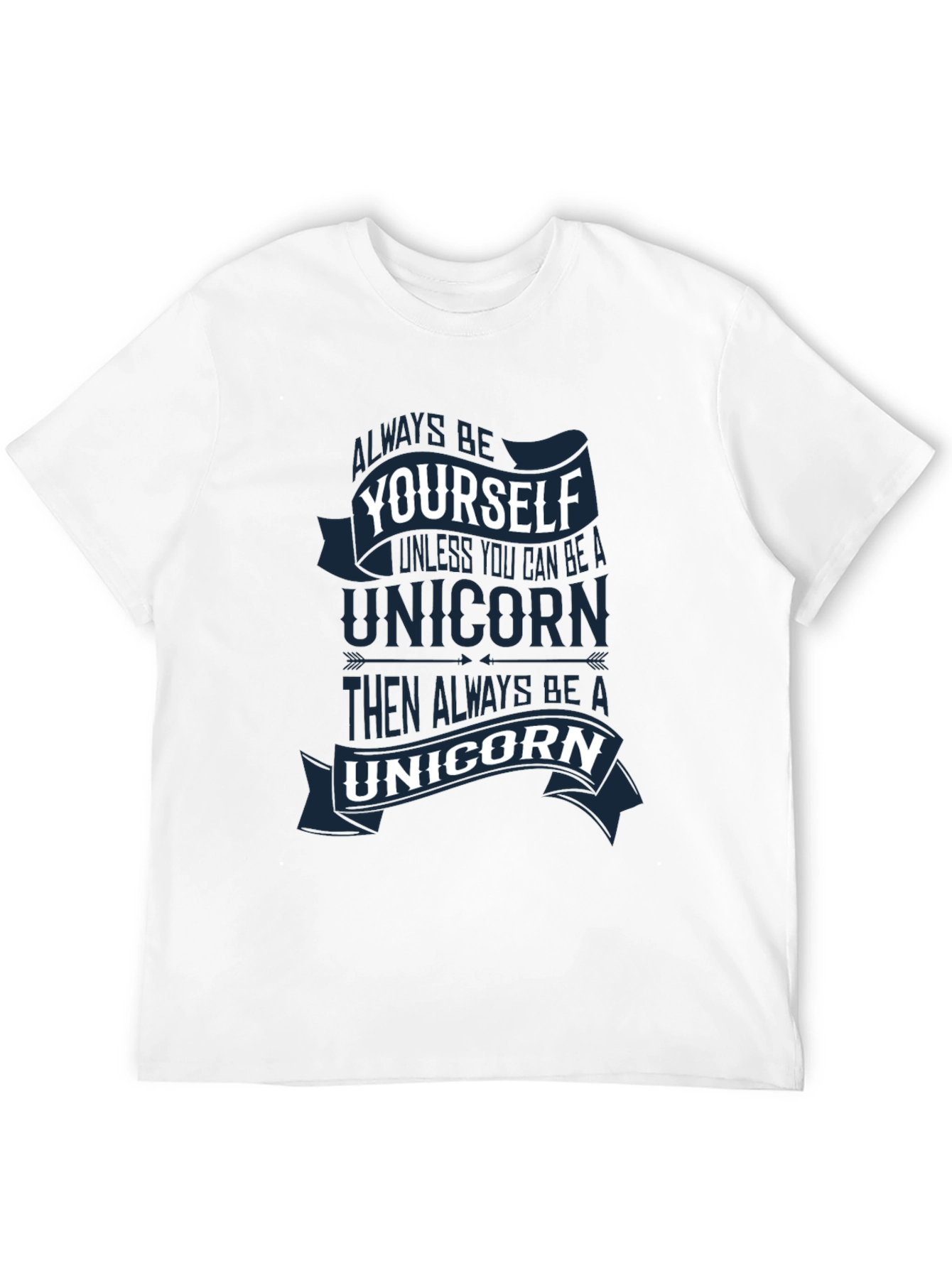 Black Always Be Yourself Unicorn Graphic Tee view 12