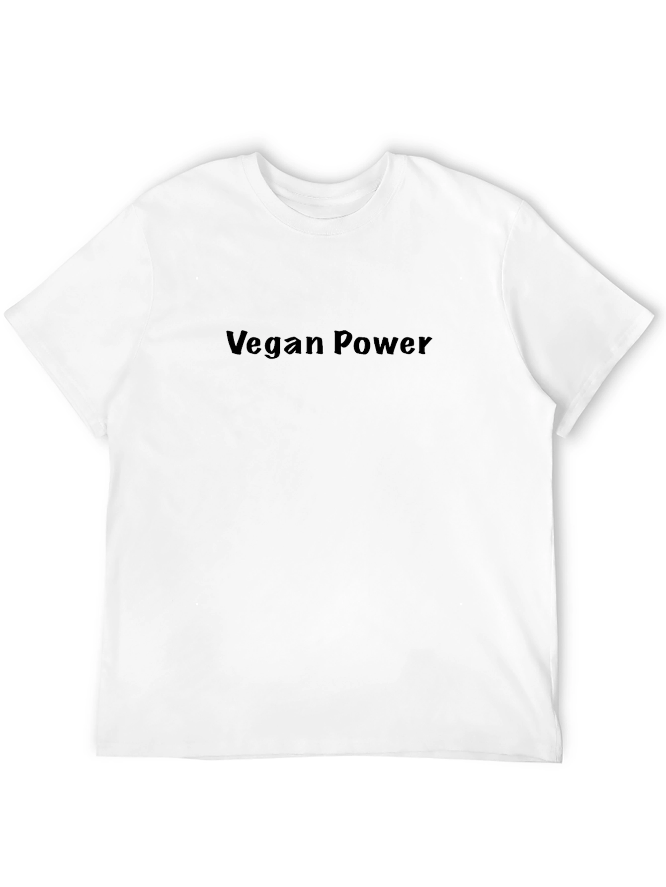 Black Vegan Power Black T-Shirt view 12