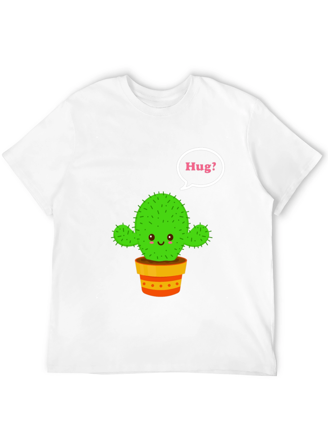 Black Cactus Hug T-Shirt - Cute Graphic Tee view 12