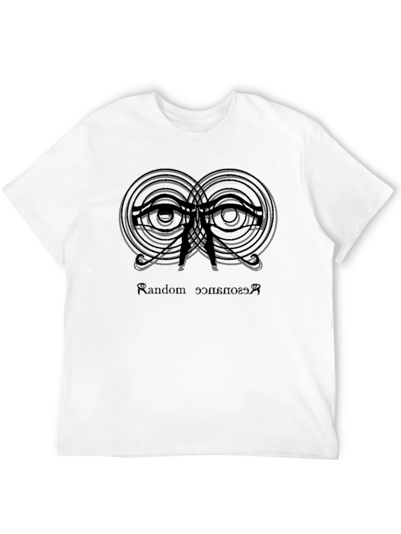 Black Random Resonance Graphic T-Shirt - Black view 12