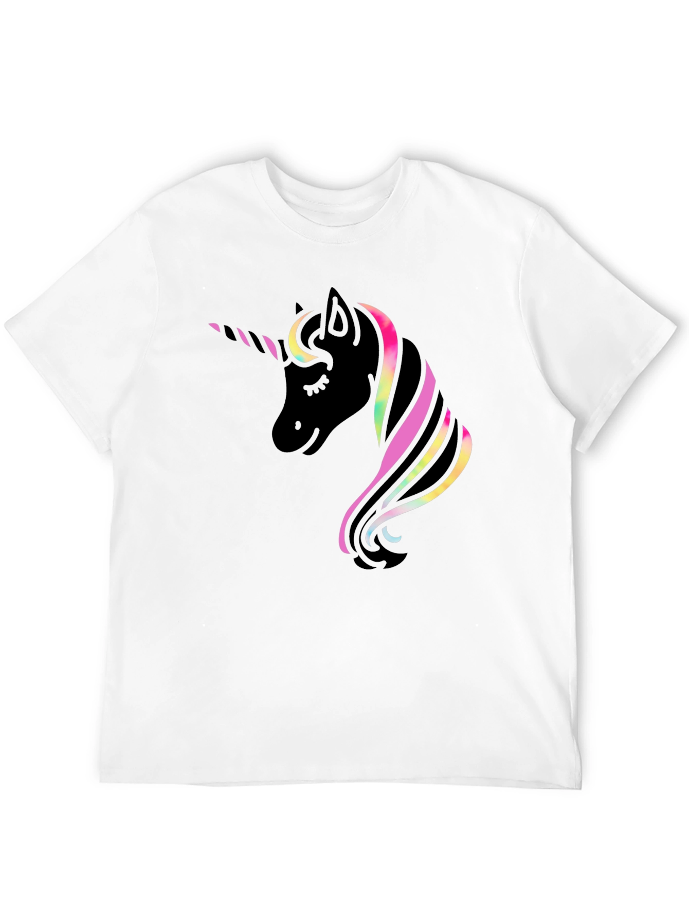 Black Unicorn Graphic Black T-Shirt view 12