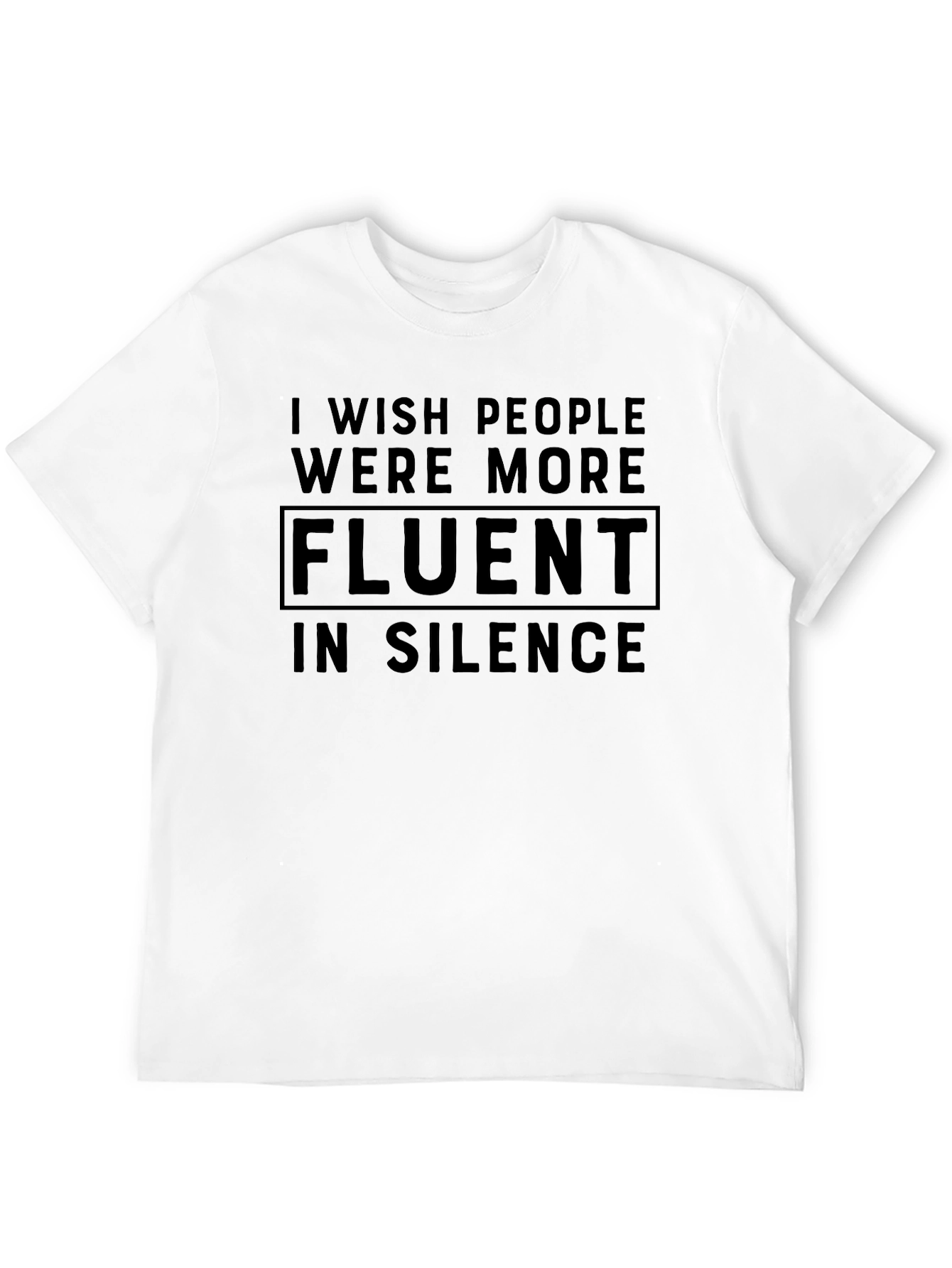 Black Fluent In Silence Graphic Tee - Black Cotton Blend view 12