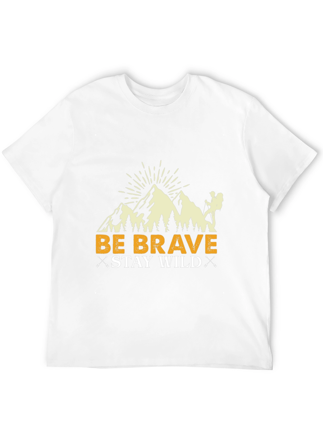 Black Be Brave Stay Wild Graphic Tee view 12