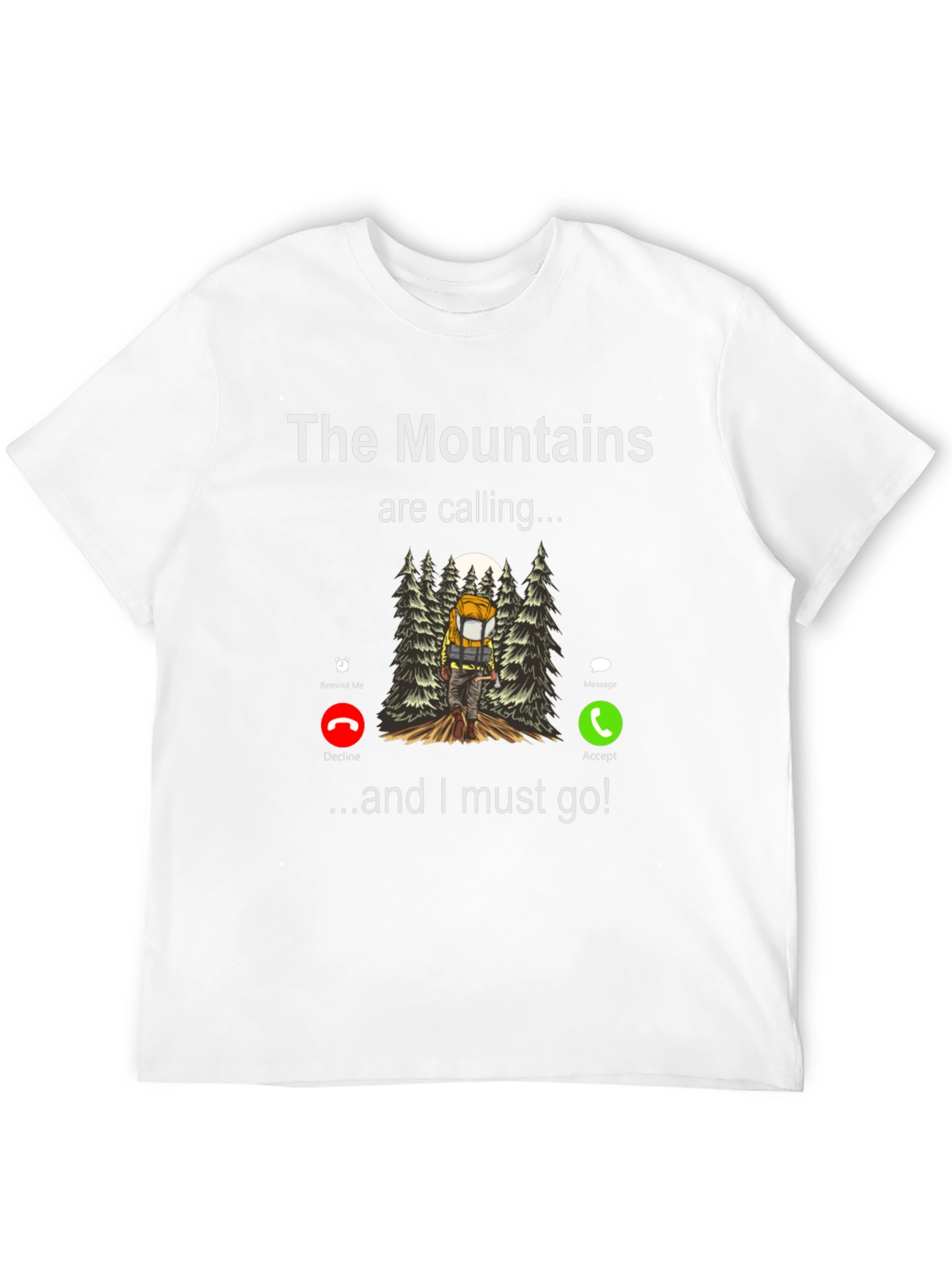 Black Mountains Calling T-Shirt - Hiker's Adventure Tee view 12