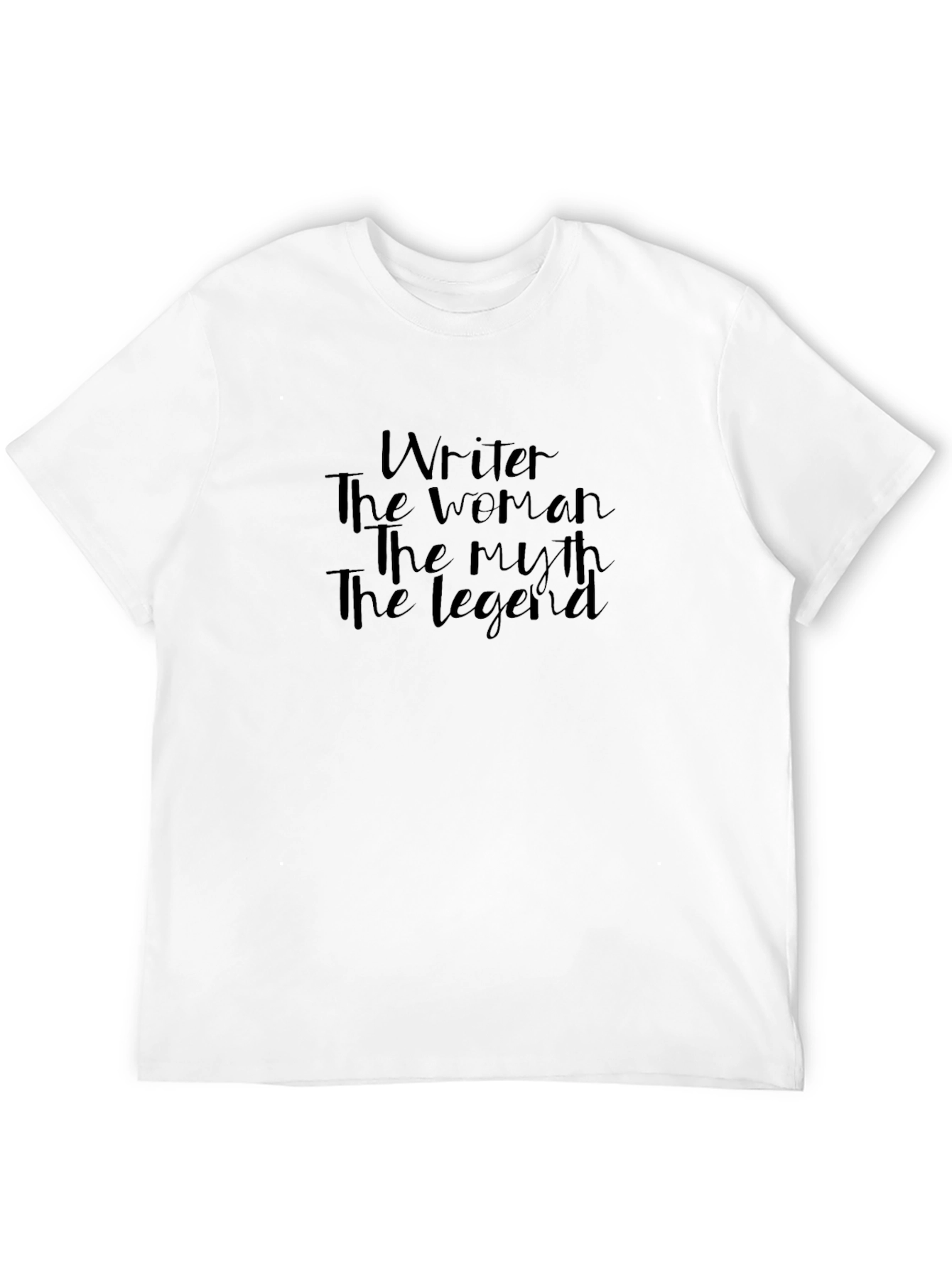 Black Writer - The Woman, The Myth, The Legend Black T-Shirt view 12