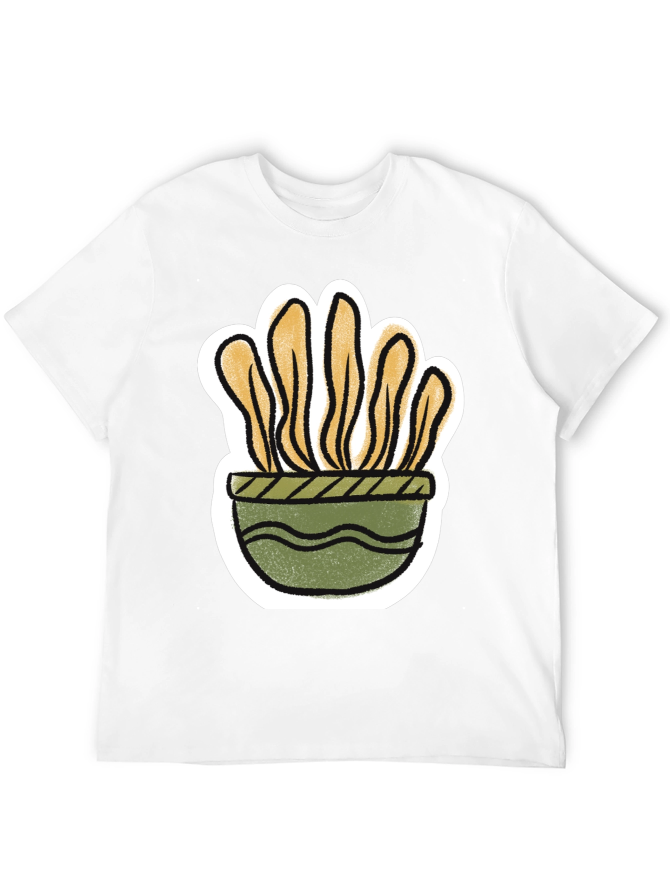 Black Plant Pot Graphic Tee - Trendy Stylish view 12