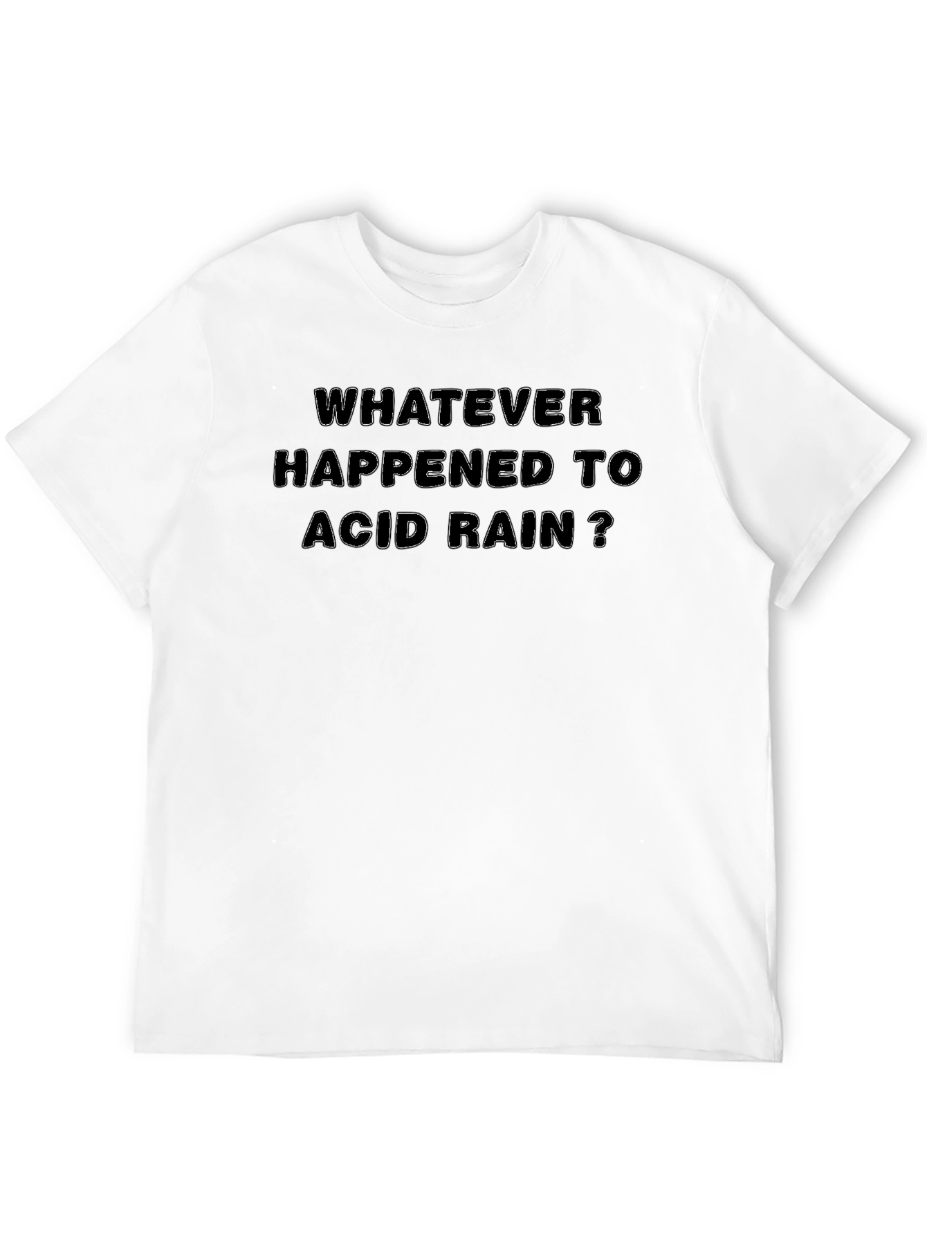 Black Whatever Happened to Acid Rain Black T-Shirt view 12