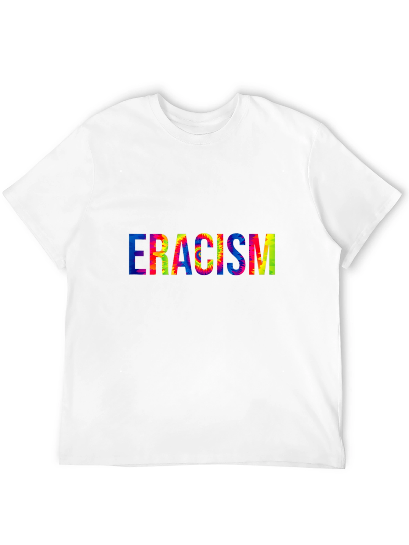 Black Eradicate Racism Tie Dye Graphic Tee view 12