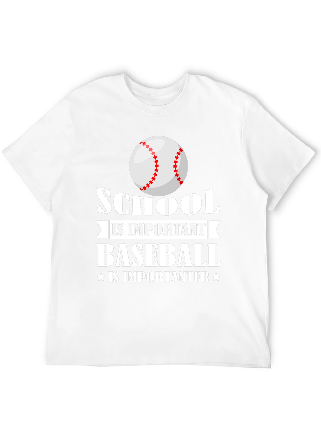 Black School is Important Baseball is Importanter T-Shirt view 12