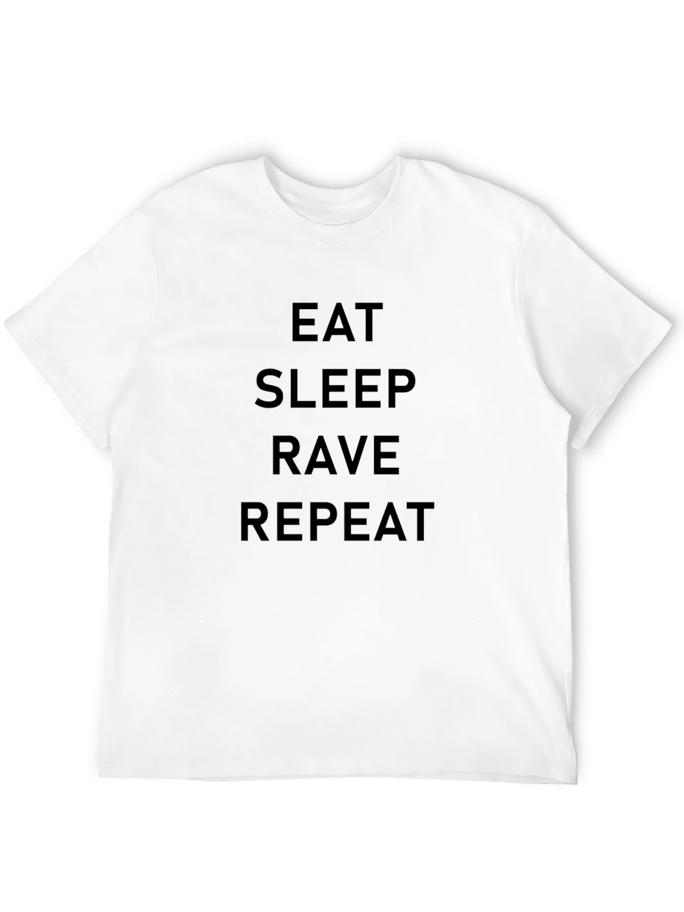 Black Eat Sleep Rave Repeat Graphic T-Shirt view 12
