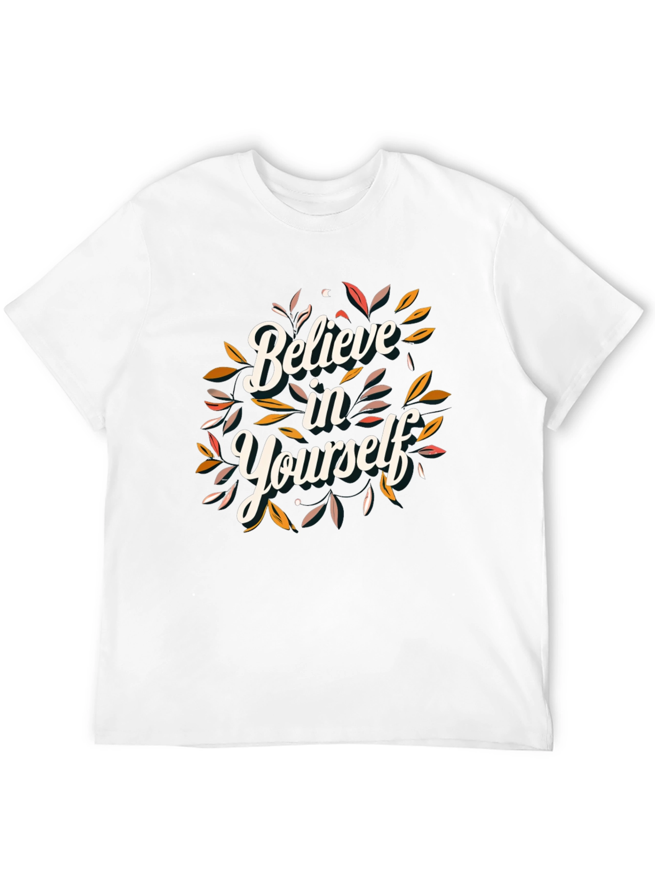 Black Believe in Yourself Graphic Tee view 12