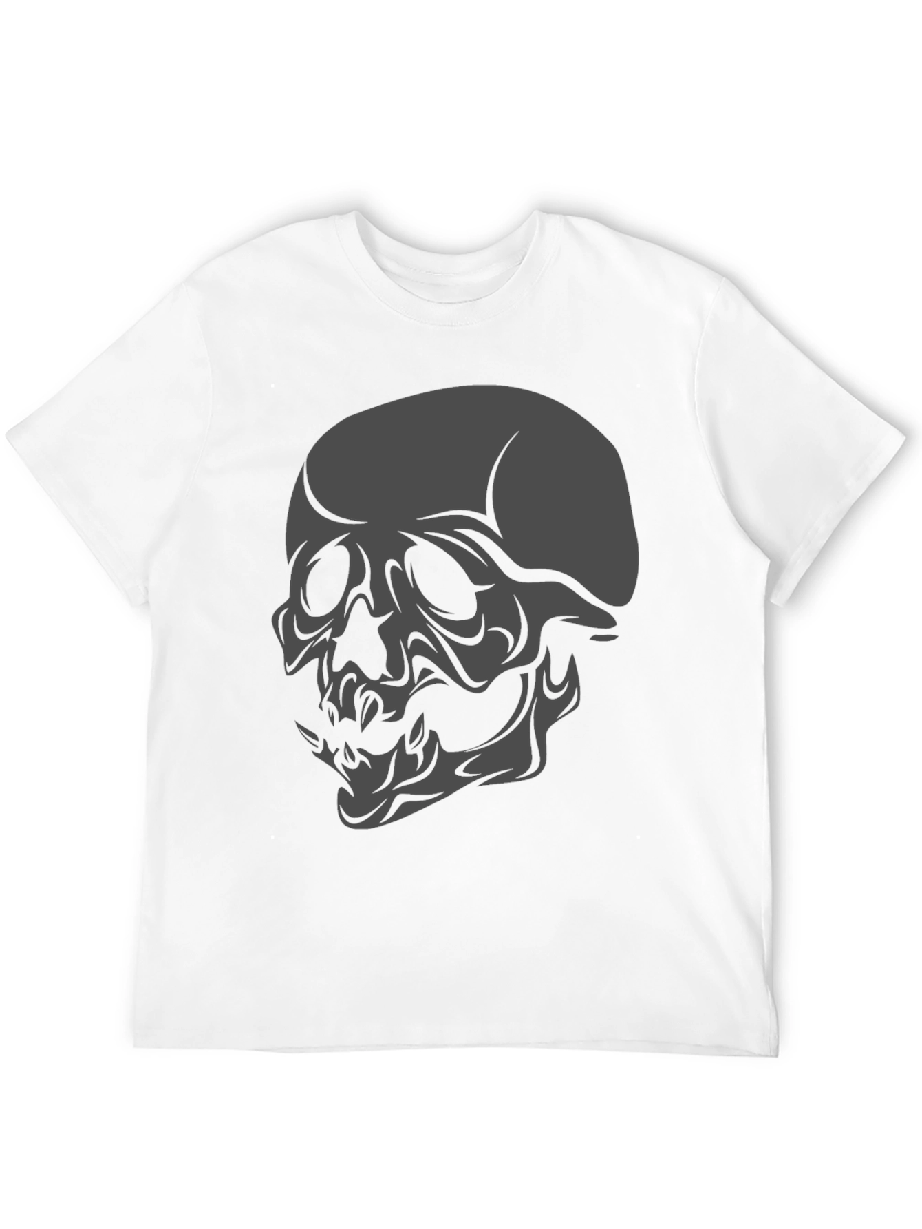 Black Skull Graphic Black T-Shirt view 12