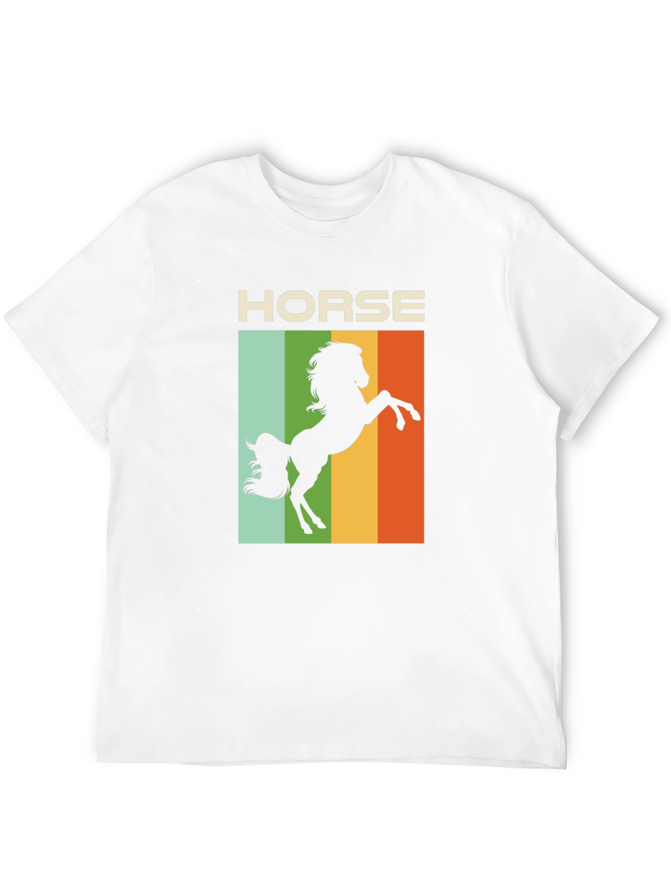 Black Retro Horse T-Shirt - Equestrian Style view 12