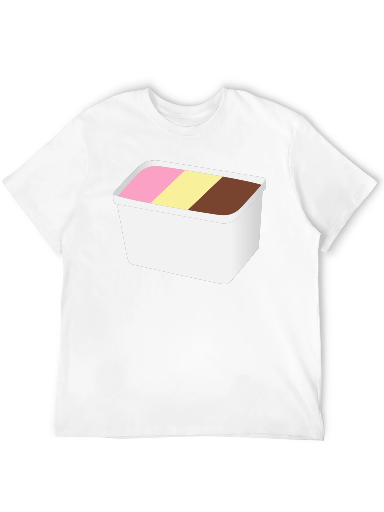 Black Ice Cream Tub Graphic Tee - Cool Novelty Shirt view 12