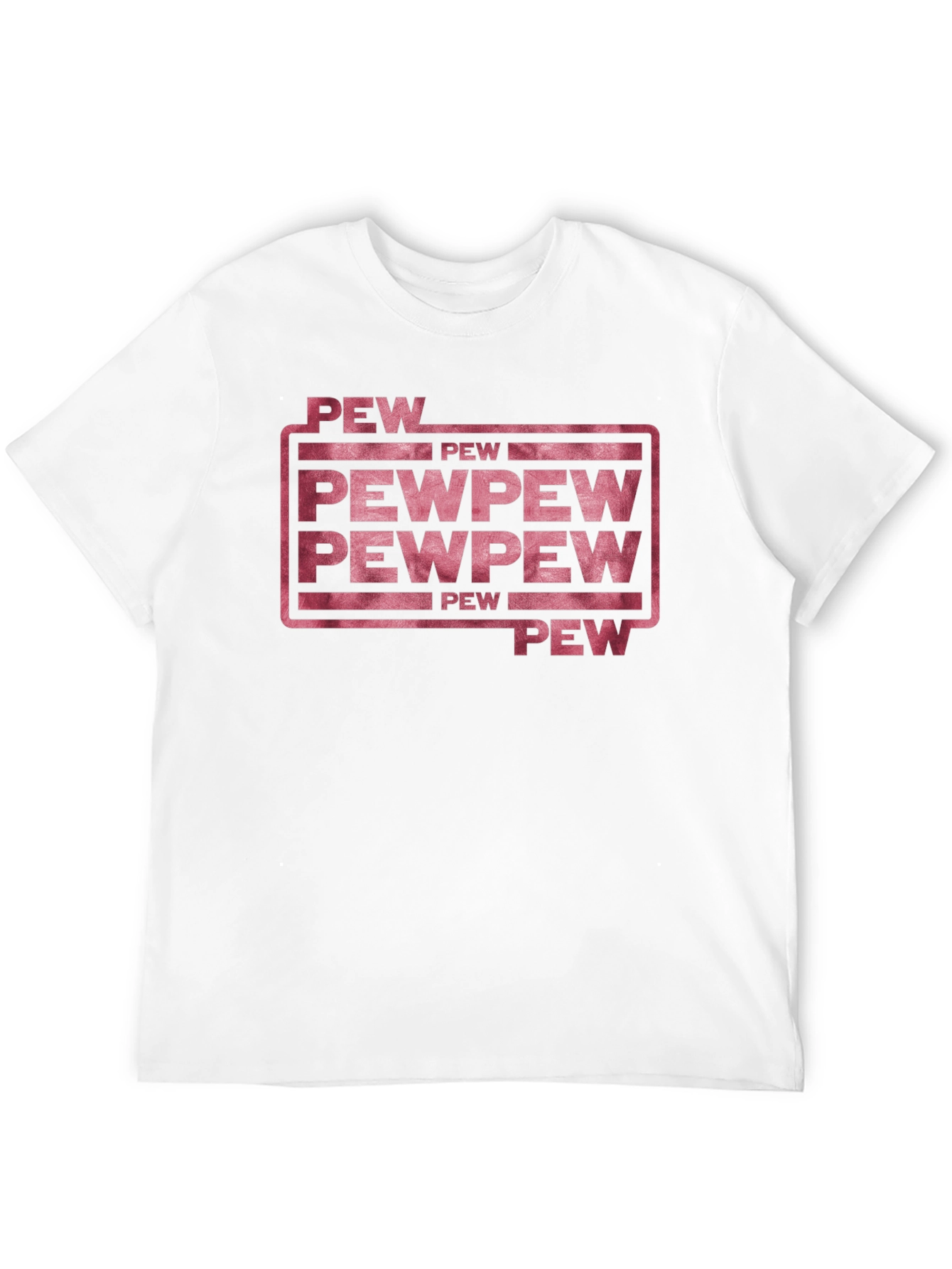 Black Pew Pew Funny Graphic T-Shirt view 12