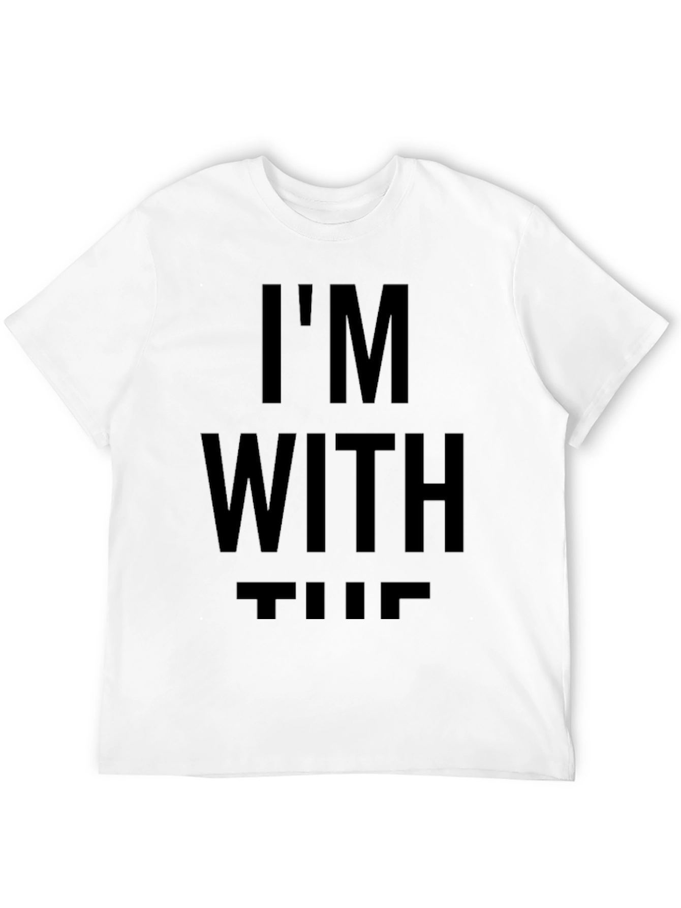 Black I'm With The Band Graphic Tee - Black Cotton Blend view 12