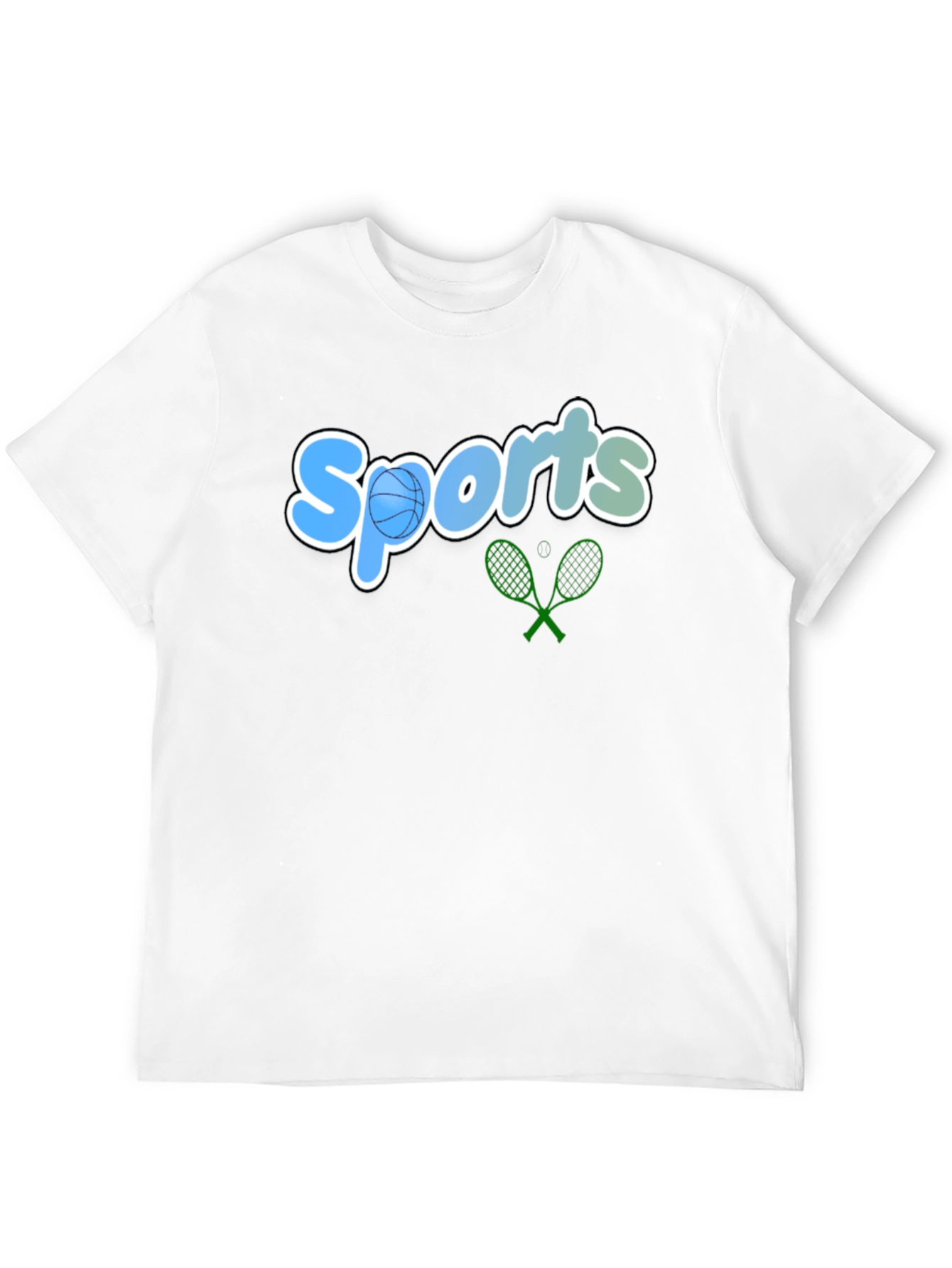 Black Sports Graphic Tee - Black Casual T-Shirt view 12