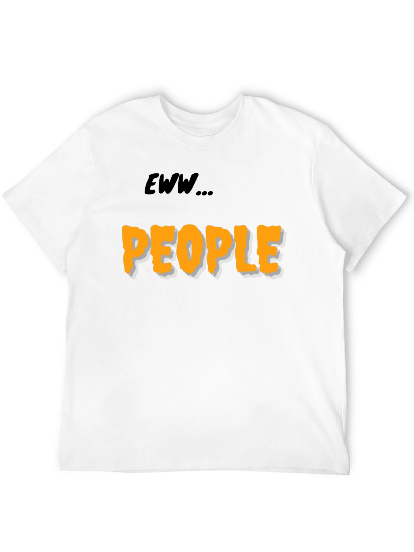Black Eww People Graphic Tee - Black Cotton Comfort view 12