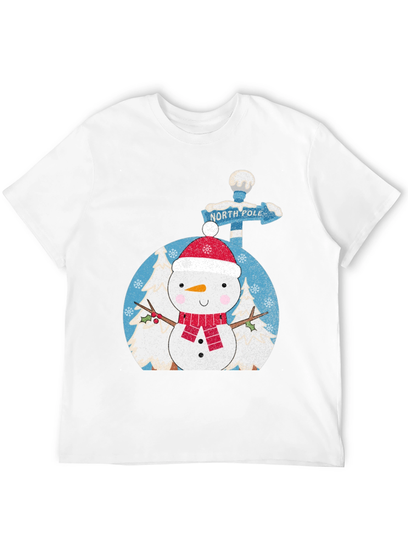 Snowman North Pole Black Tee - 12