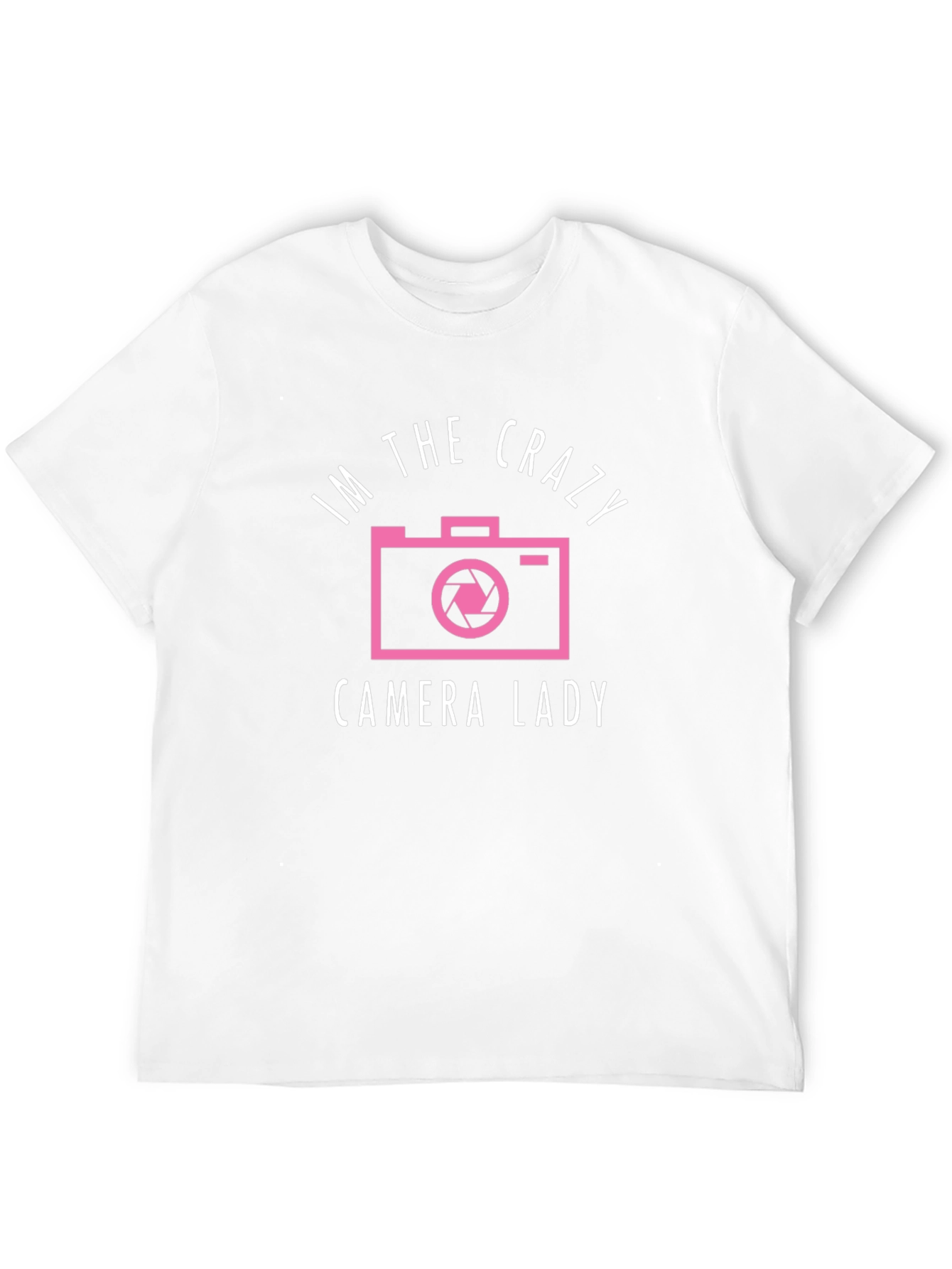 Black Crazy Camera Lady Graphic Tee - Photography Lover Shirt view 12
