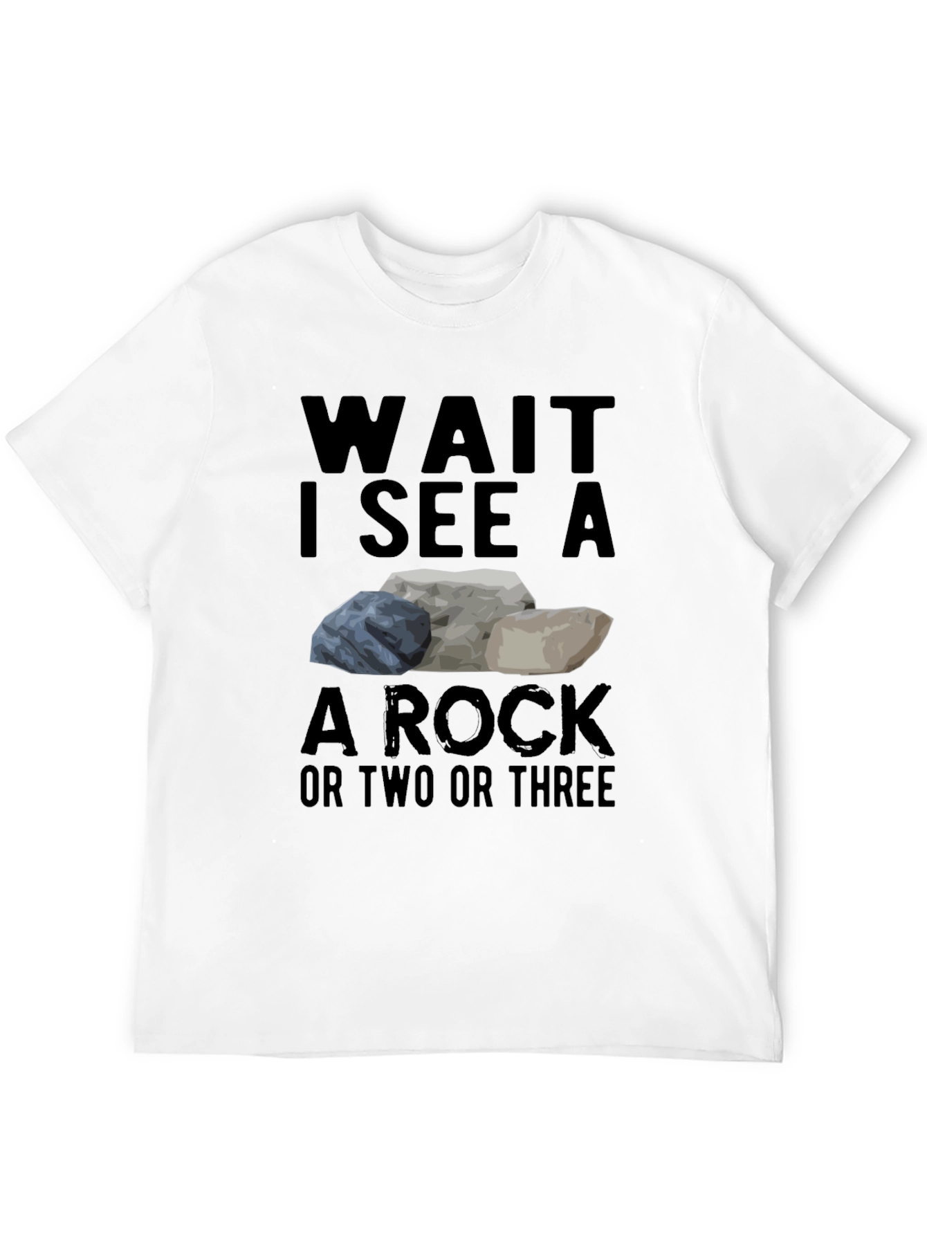 Black Wait I See a Rock T-Shirt Funny Geology Tee view 12